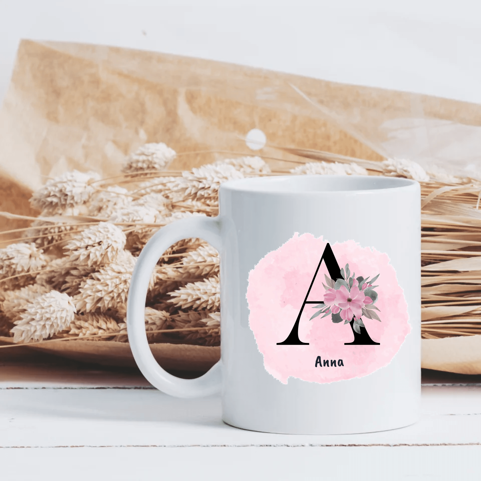 Buchstabentasse - Personalisierte Tasse - Kaffeebecher24