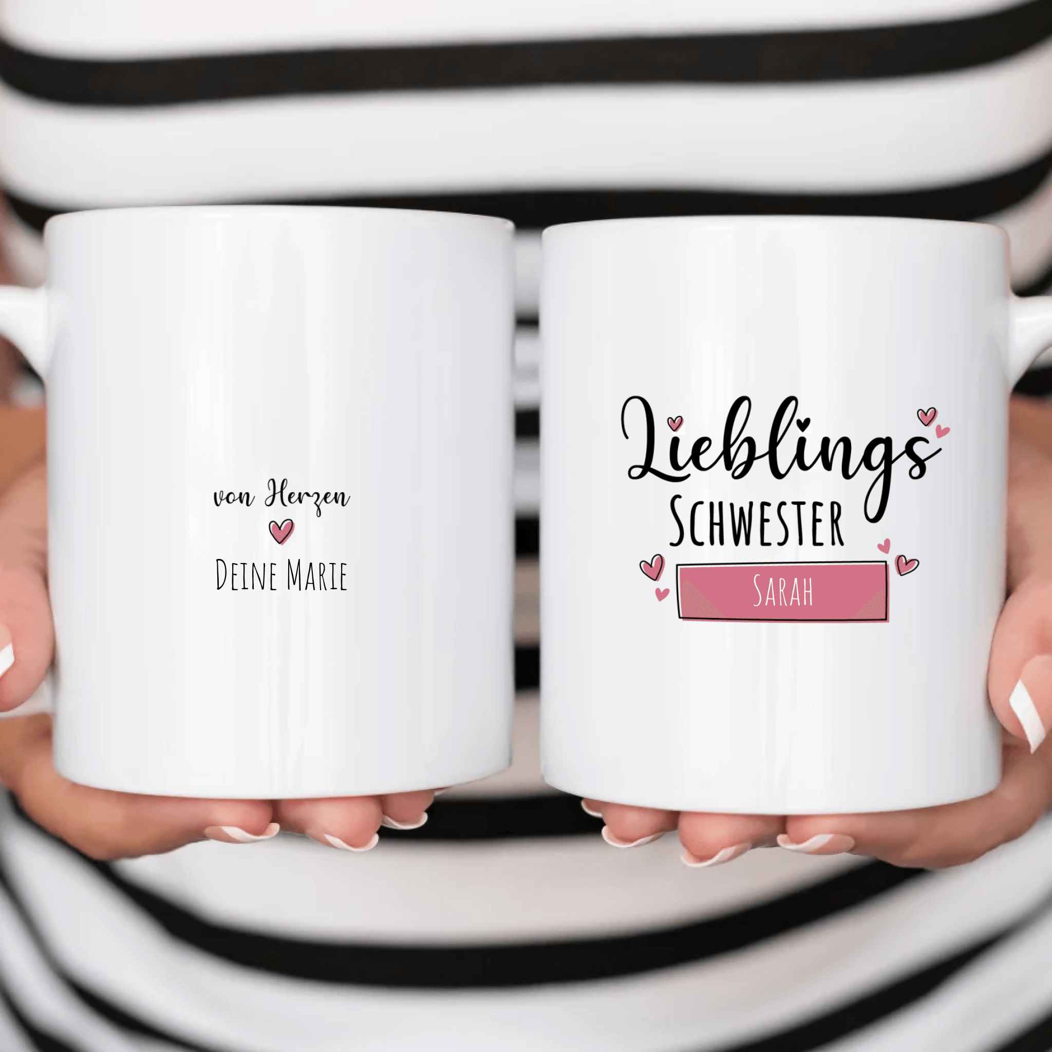Lieblings Schwester - Personalisierte Tasse - Kaffeebecher24