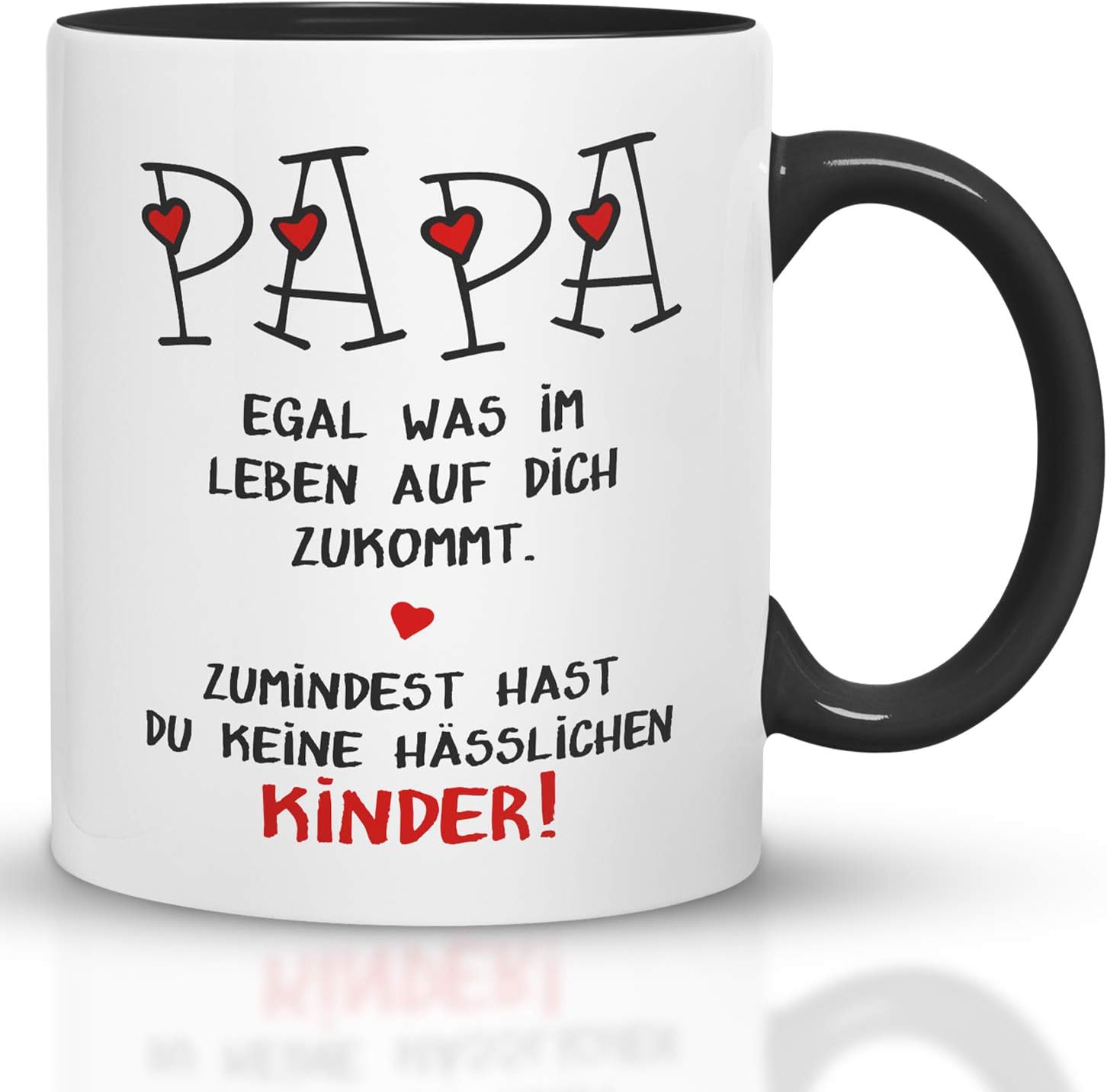 Geschenk Vatertag - Tasse mit Spruch Papa hässliche Kinder