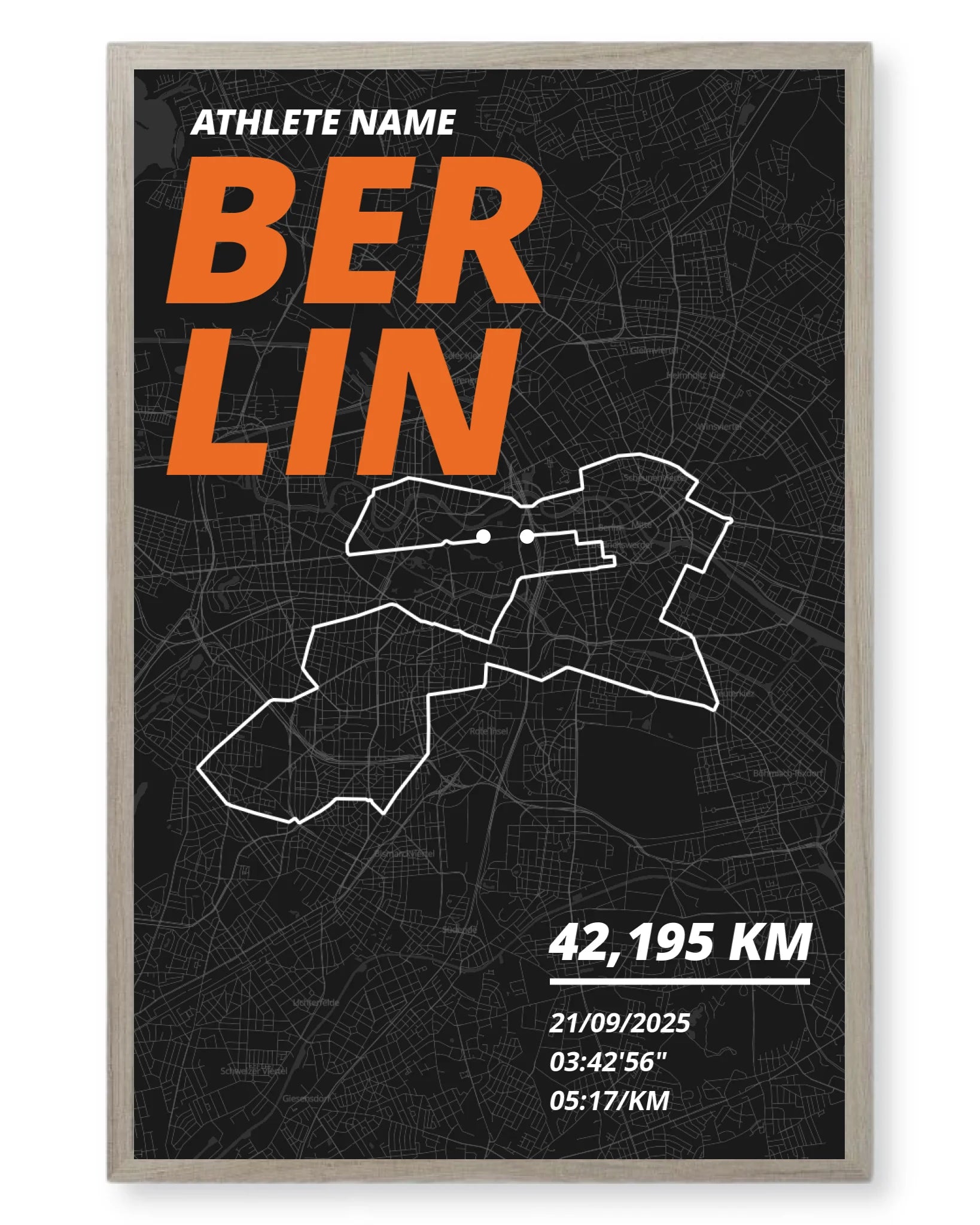 Rahmen - eiche 40x60
