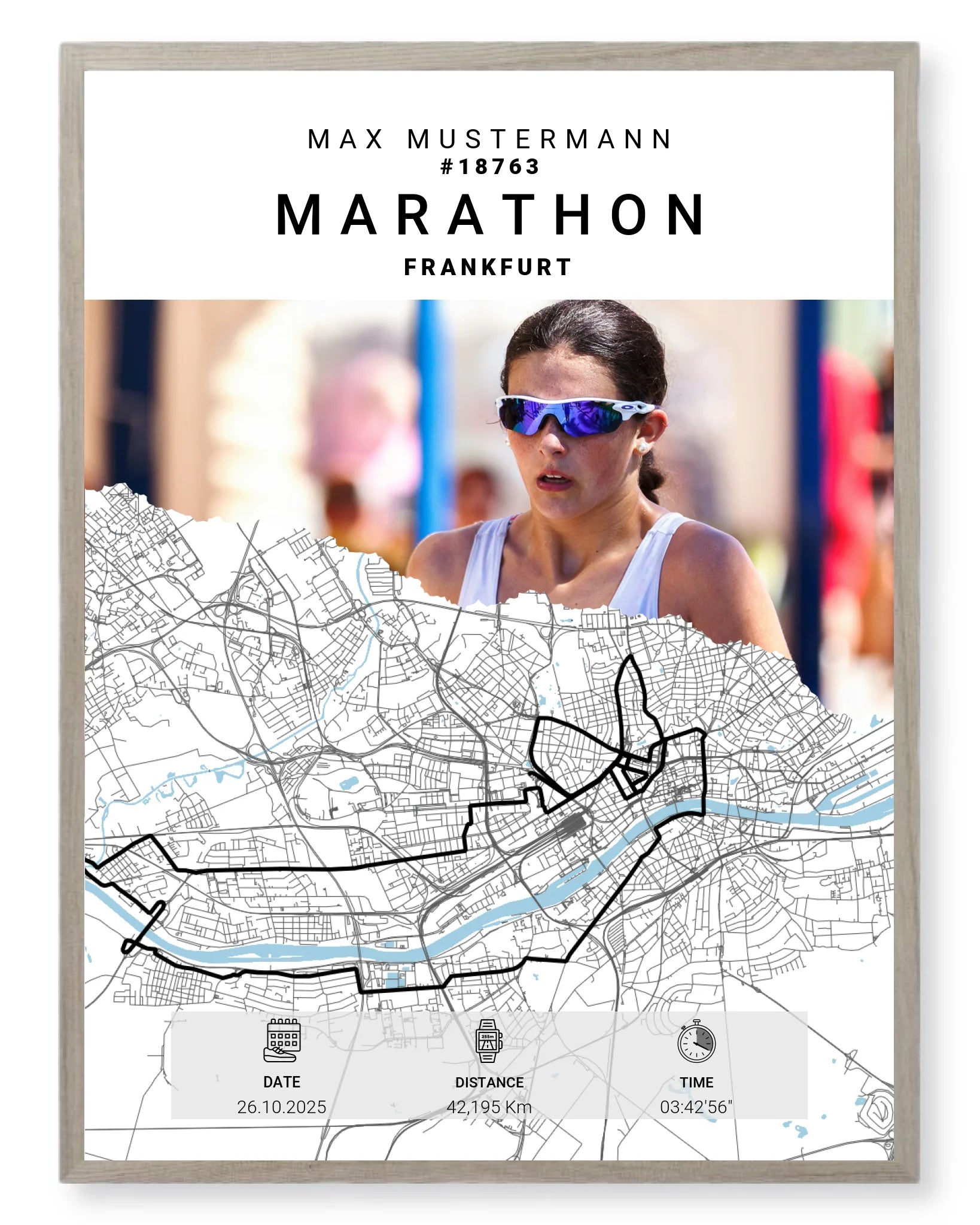 Rahmen - eiche 60x80