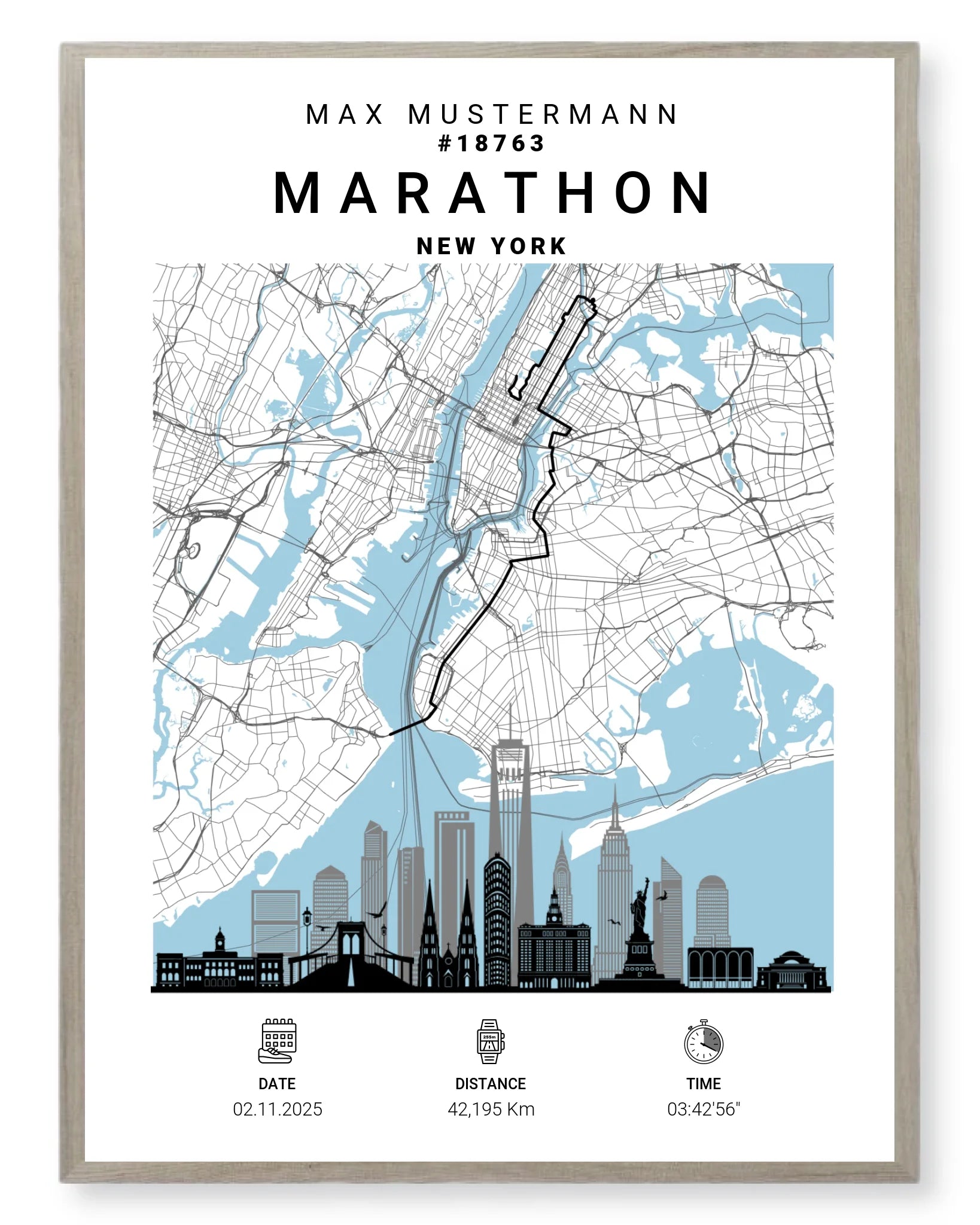 Rahmen - eiche 30x40