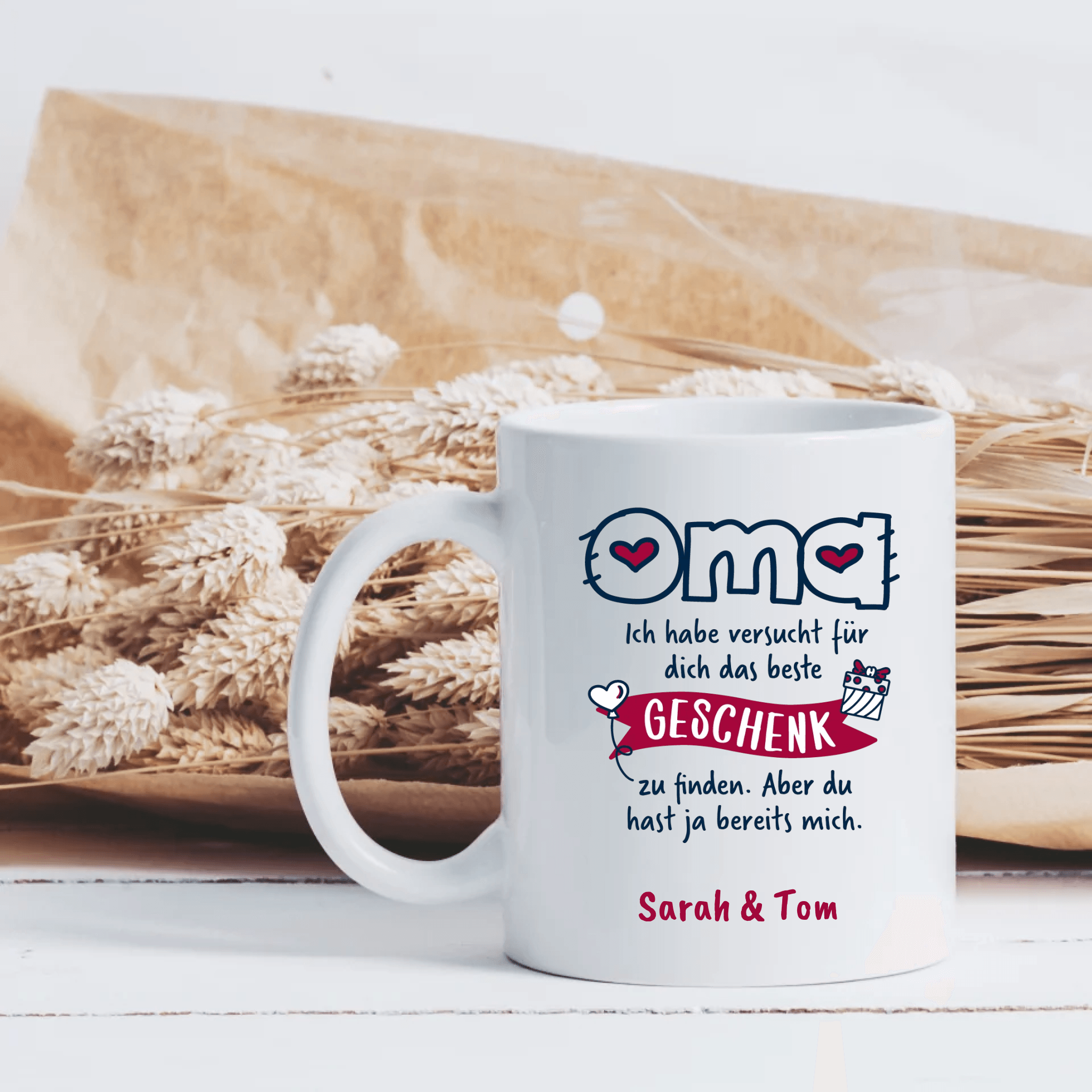 Oma Ich Habe Versucht - Personalisierte Tasse - Kaffeebecher24