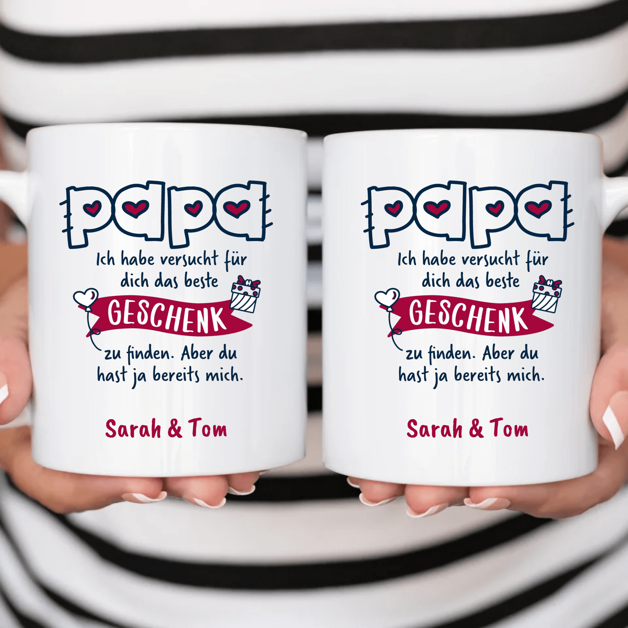 Papa Ich Habe Versucht - Personalisierte Tasse - Kaffeebecher24