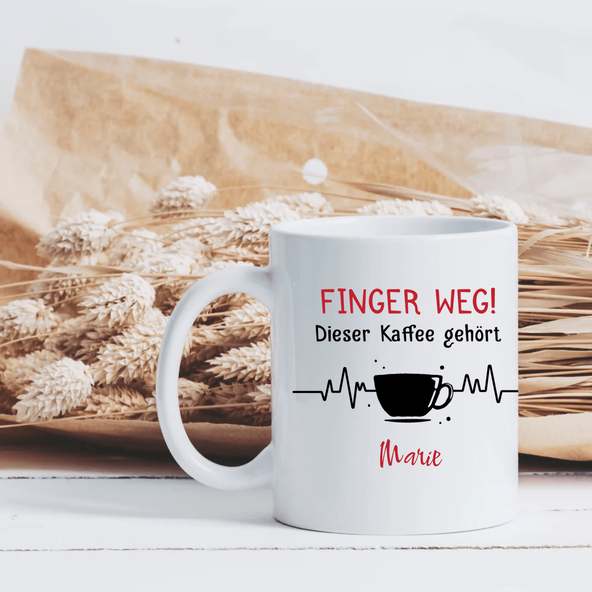 Finger Weg - Personalisierte Tasse - Kaffeebecher24