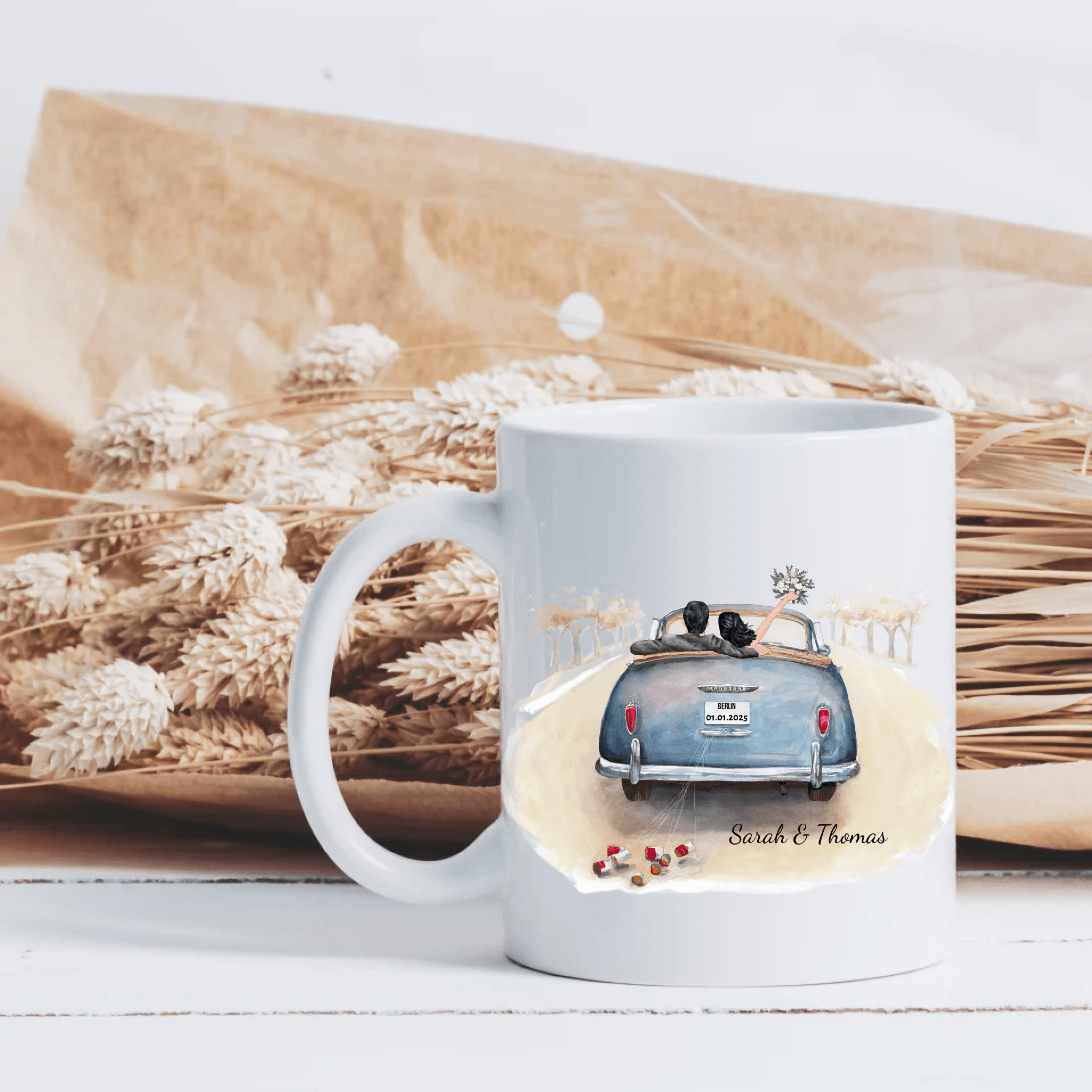 Hochzeit - Personalisierte Tasse - Kaffeebecher24