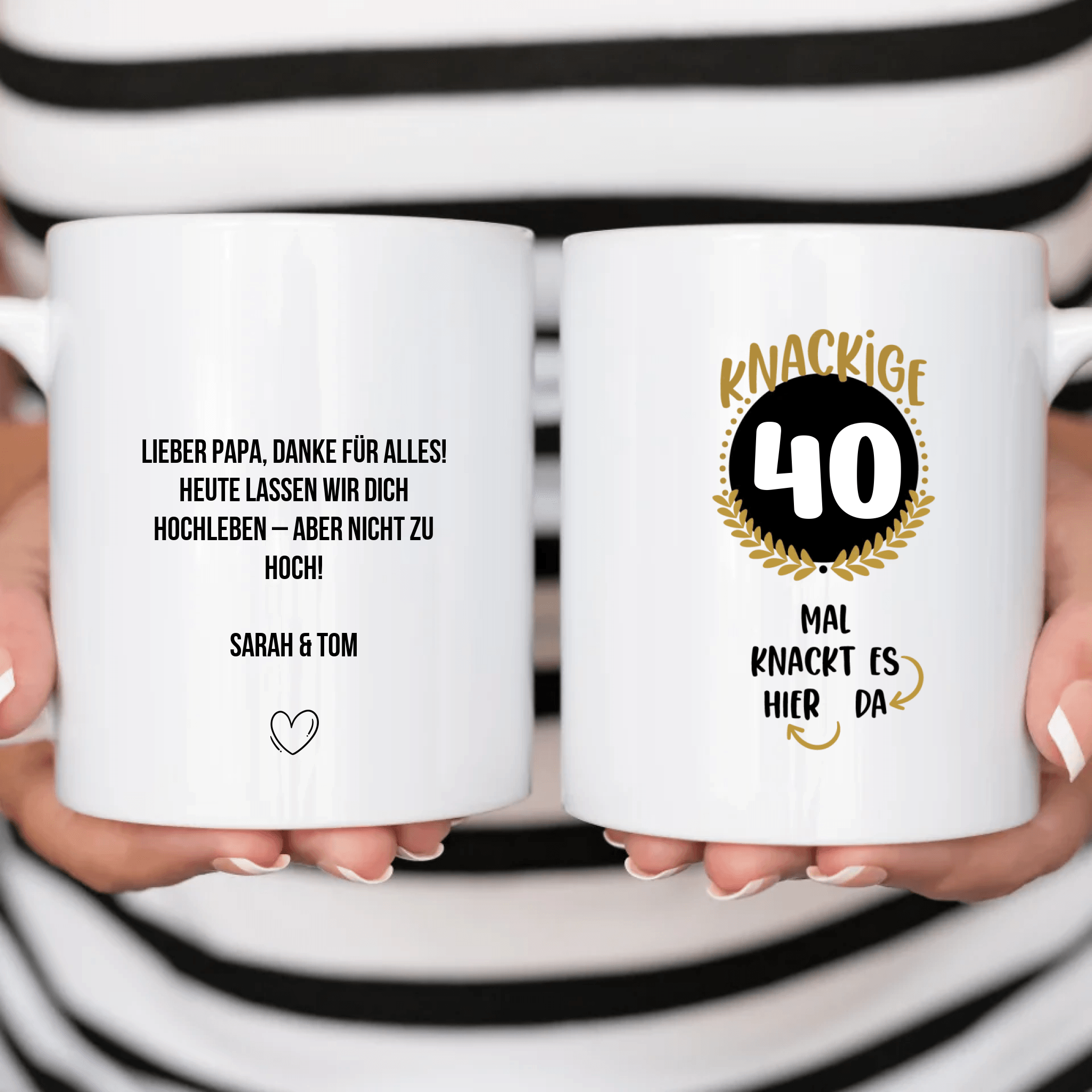 Tasse mit Geburtstag und Spruch - Personalisierte Tasse - Kaffeebecher24