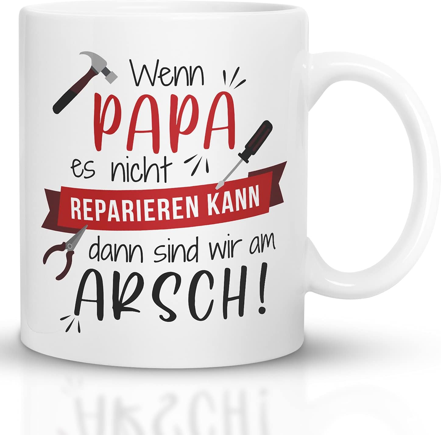 Tasse für Papa Wenn Papa es Nicht reparieren kann
