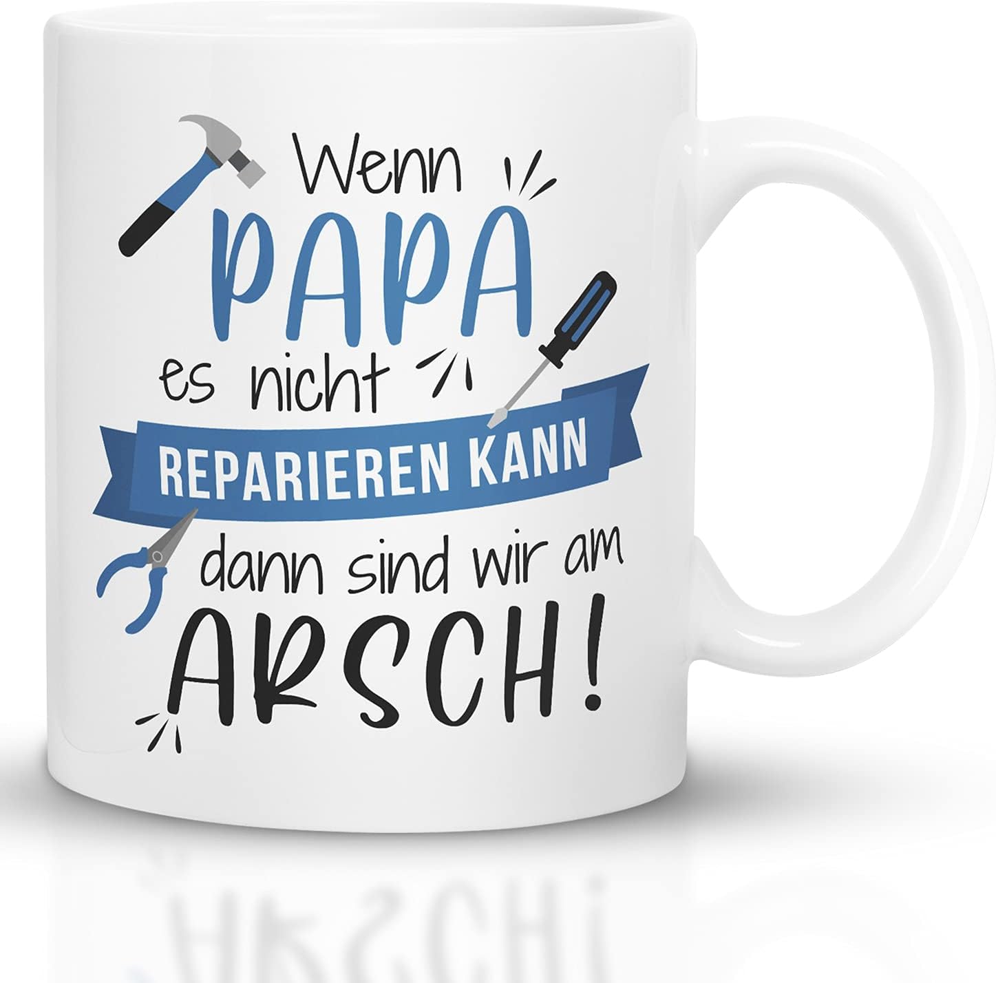 Tasse für Papa Wenn Papa es Nicht reparieren kann