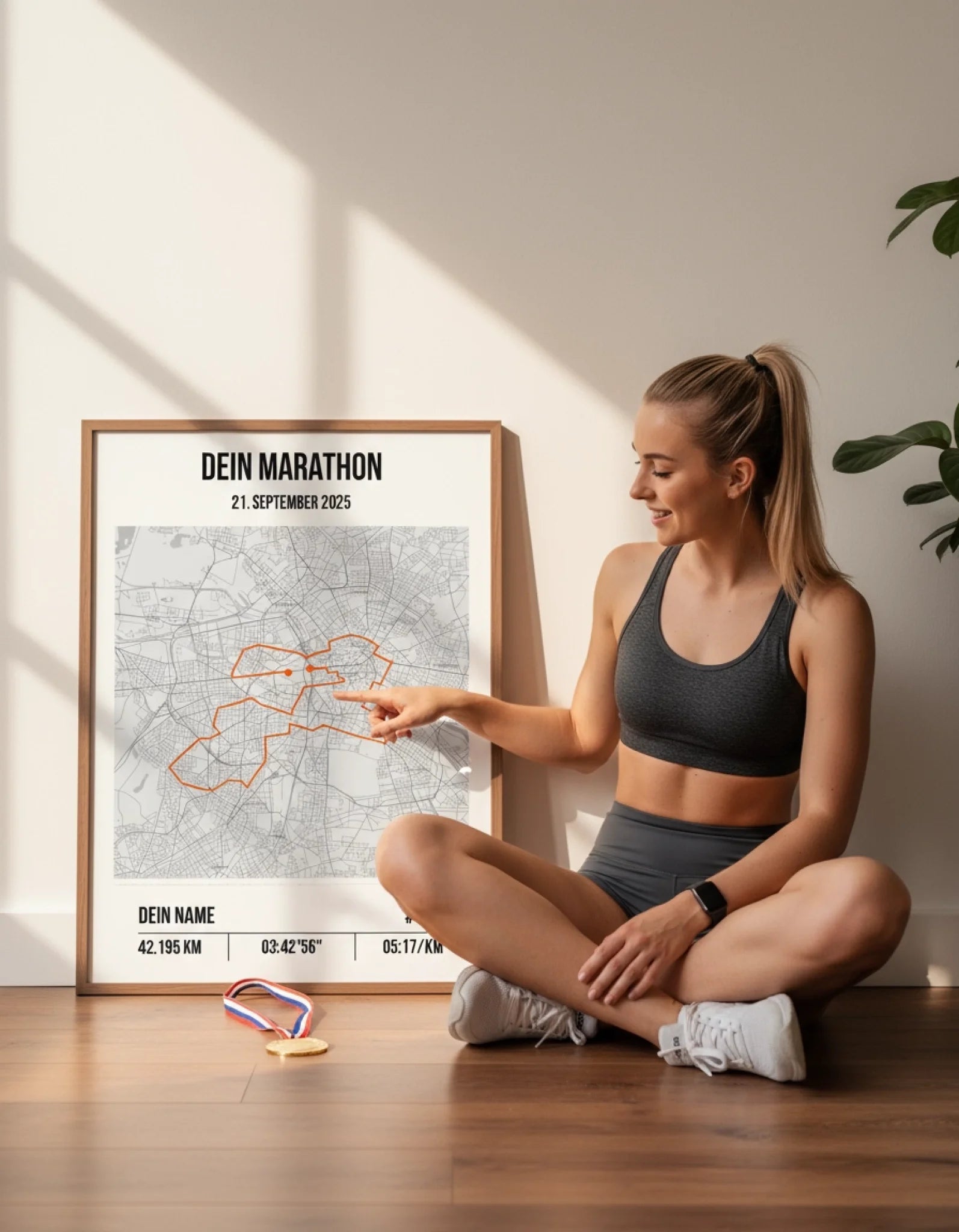 Personalisiertes Laufposter – Dein individueller Marathon- oder Laufstrecken-Print-4
