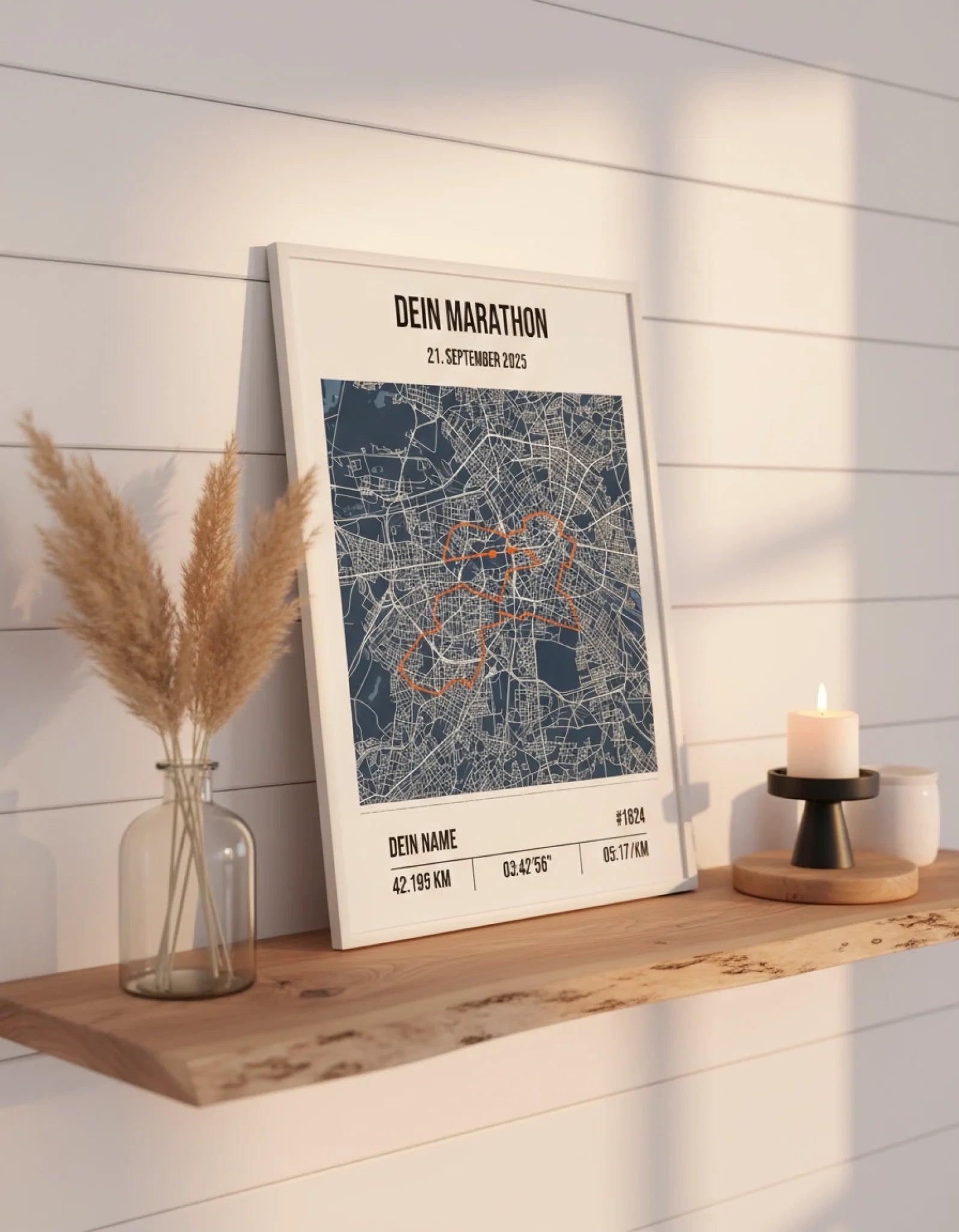 Personalisiertes Laufposter – Dein individueller Marathon- oder Laufstrecken-Print-2
