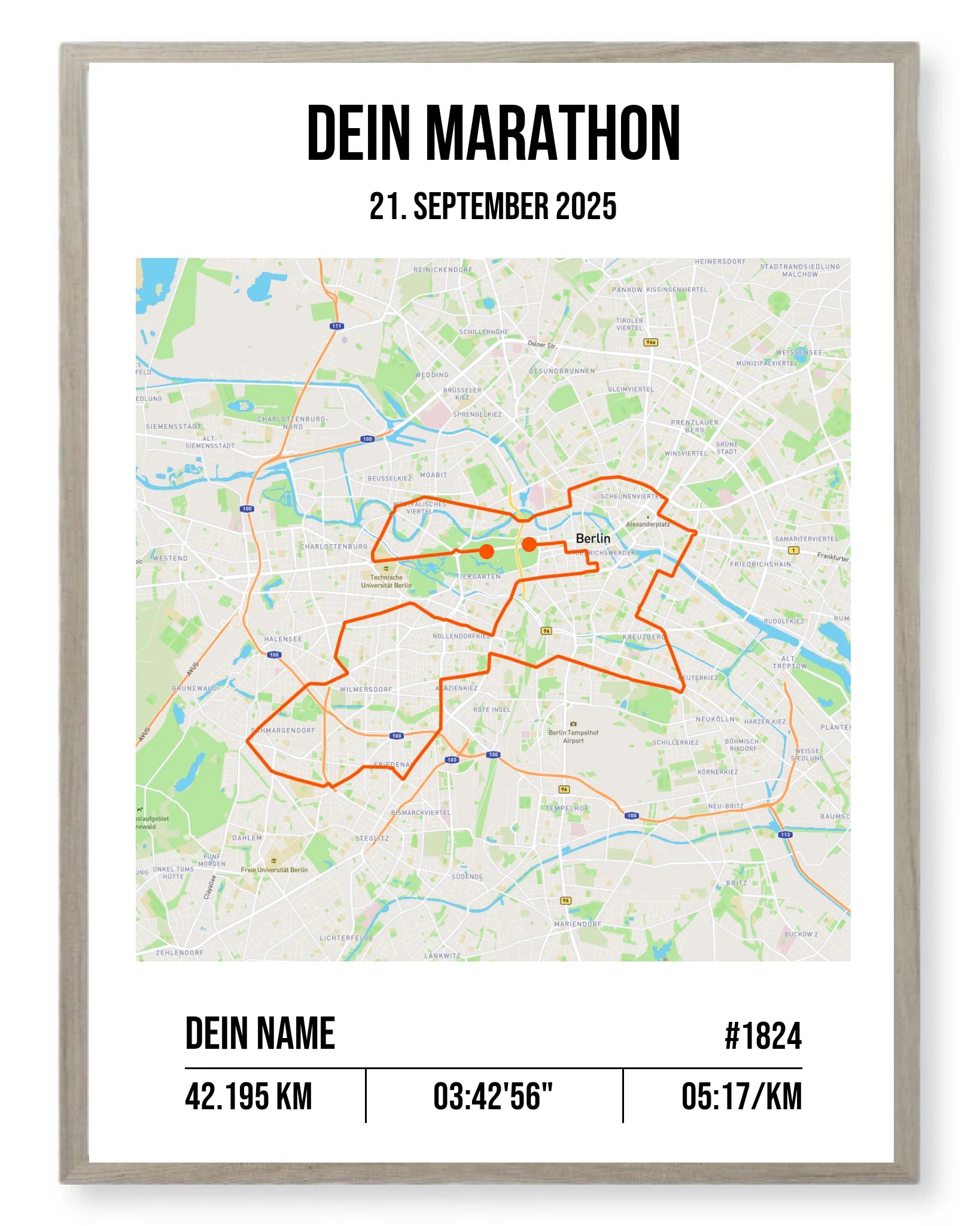 Rahmen - eiche 30x40