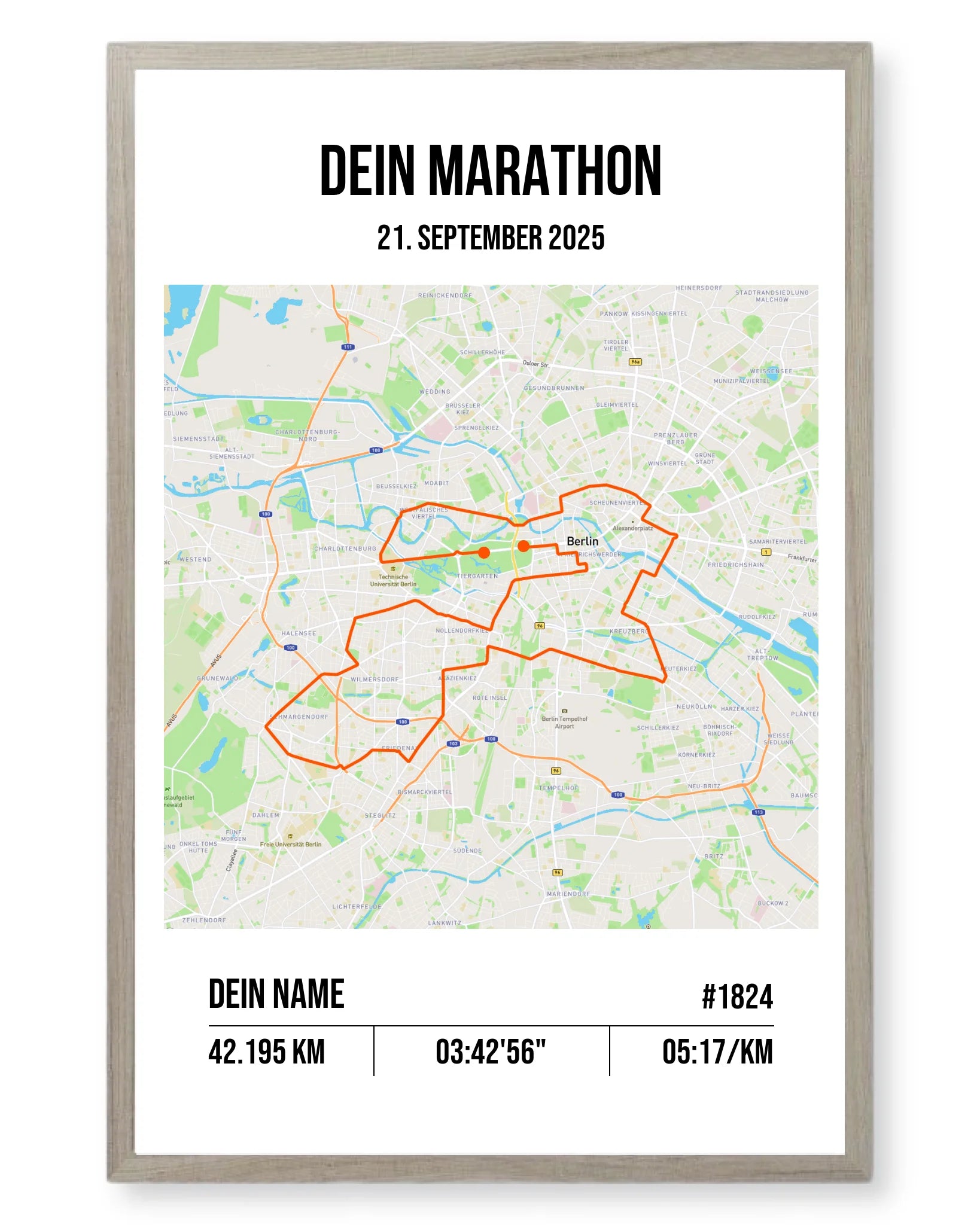 Rahmen - eiche 40x60