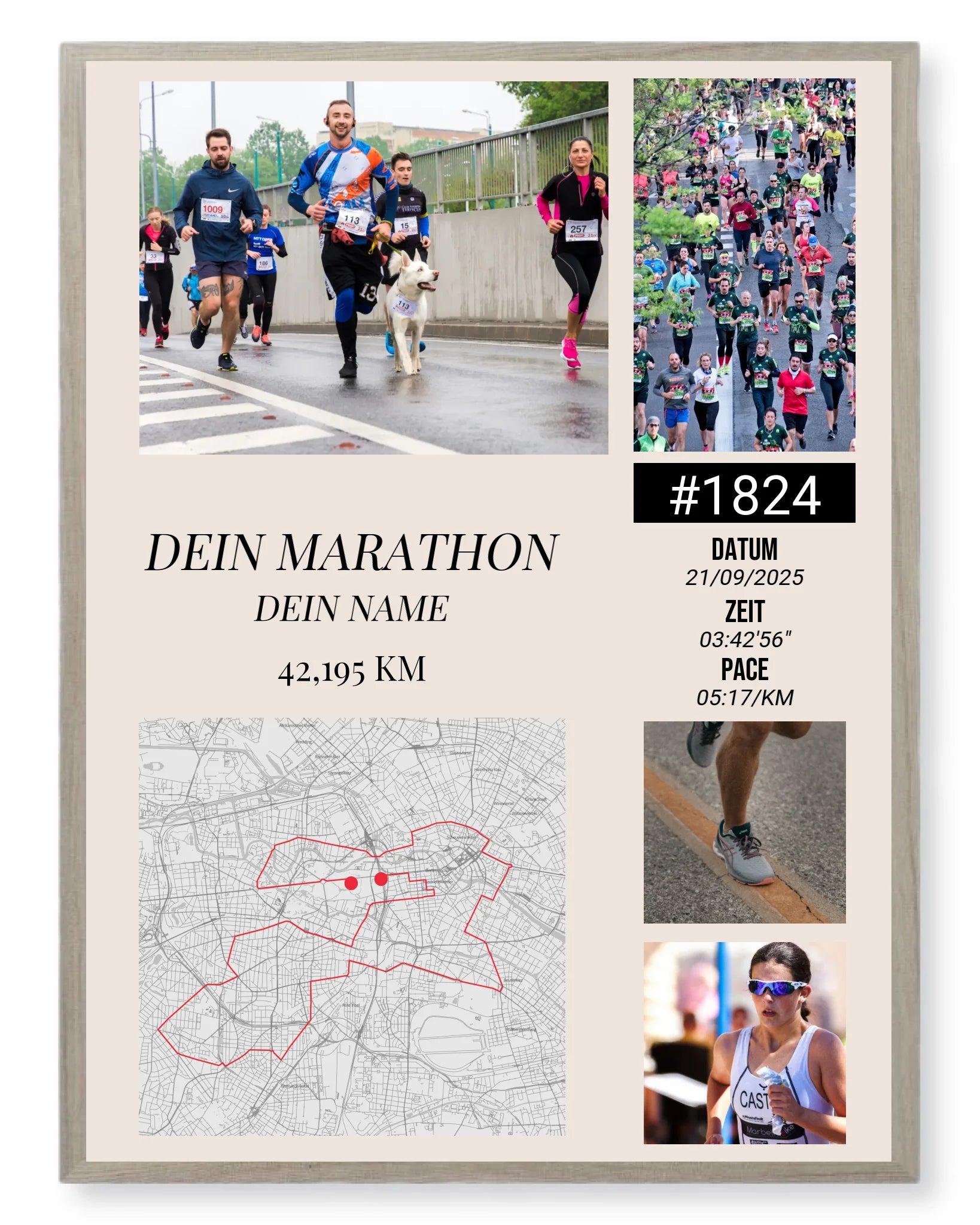 Rahmen - eiche 30x40