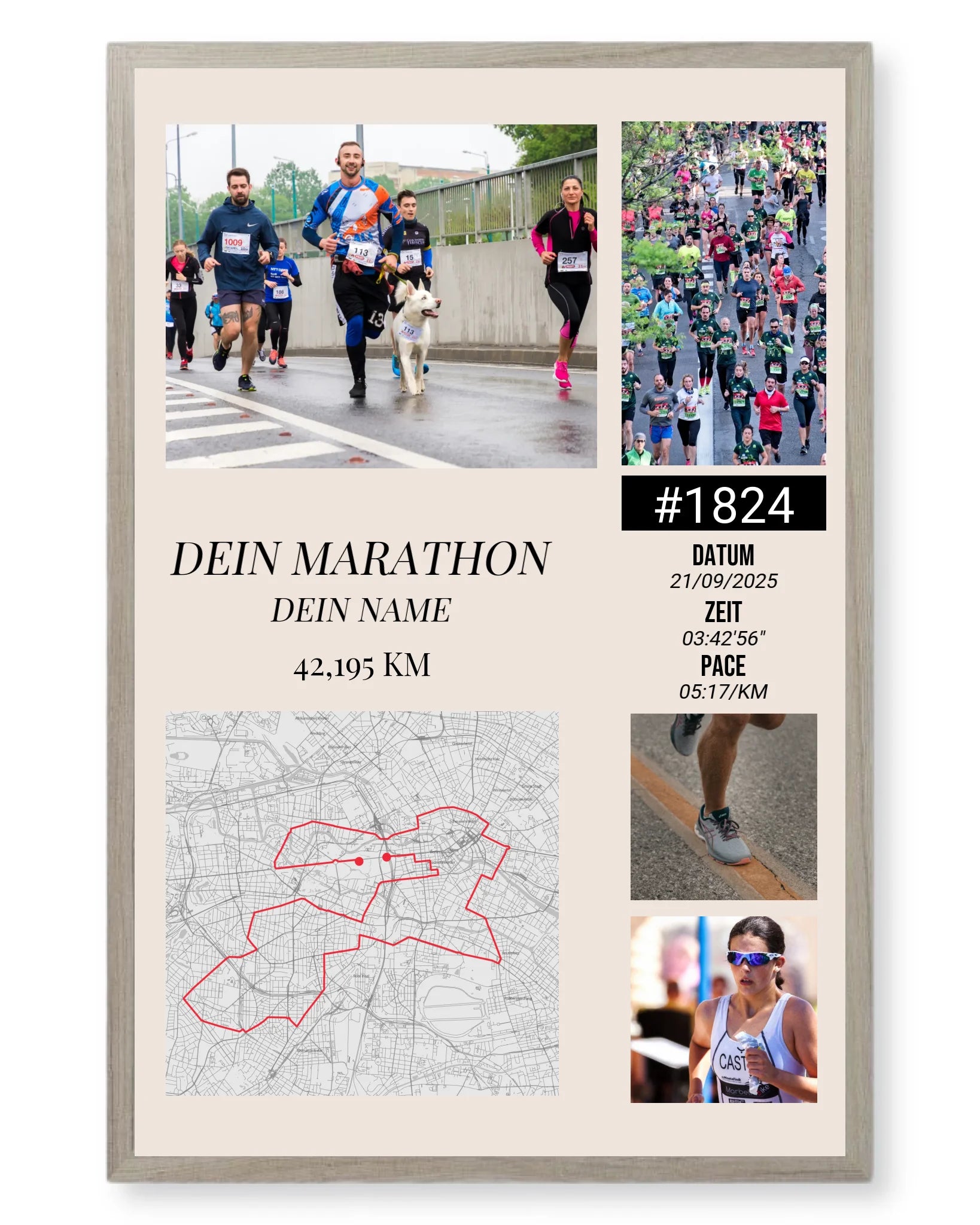 Rahmen - eiche 40x60