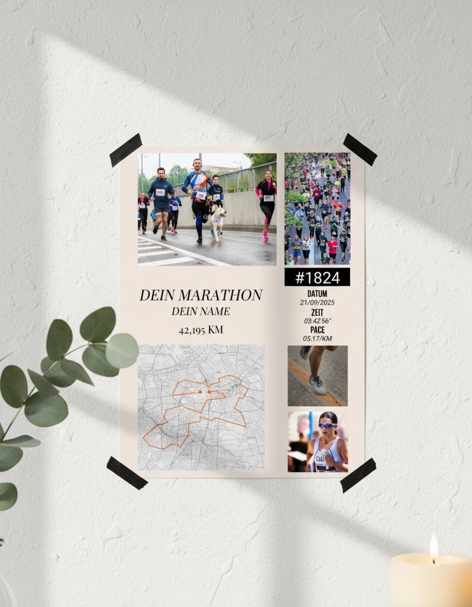 Marathon Poster – Dein persönlicher Lauf als Kunstwerk-5