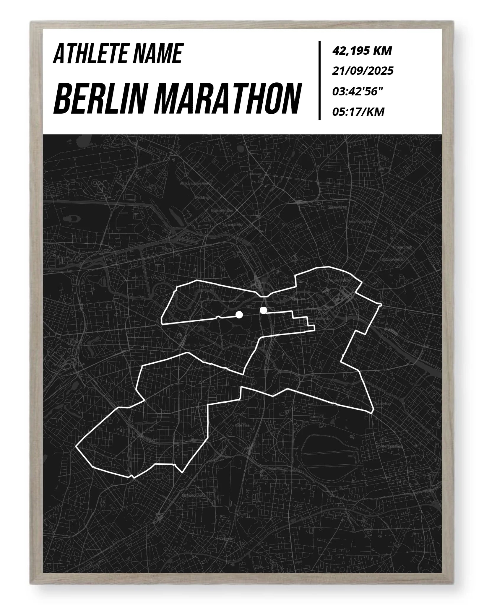 Rahmen - eiche 30x40