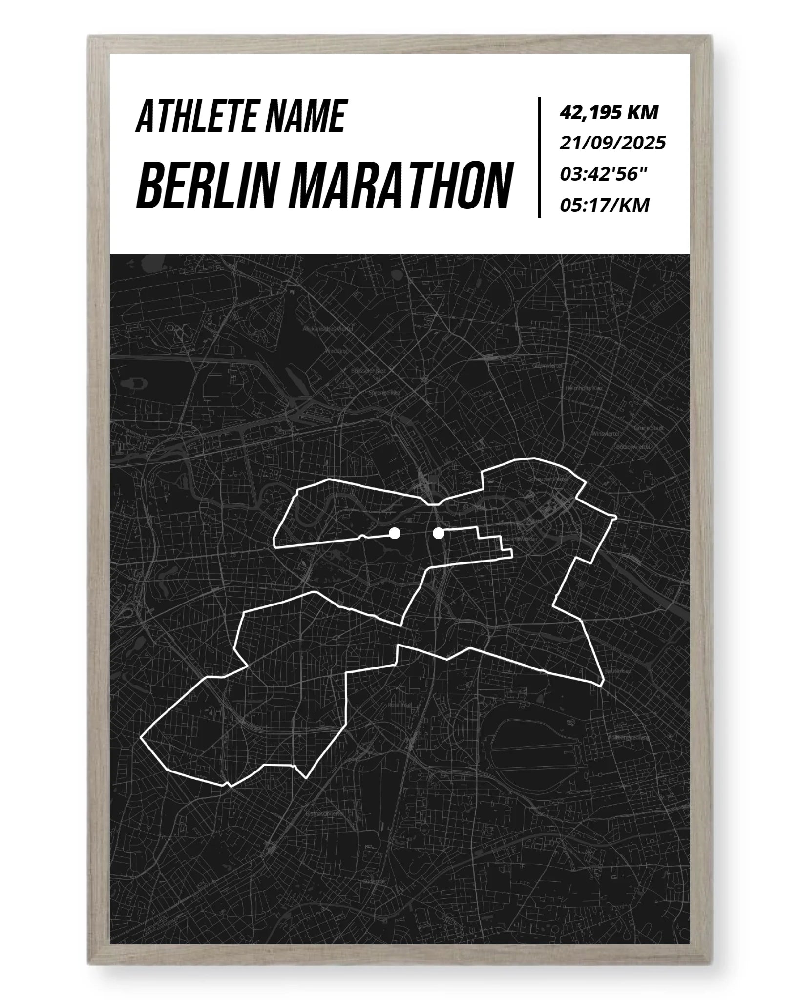 Rahmen - eiche 40x60