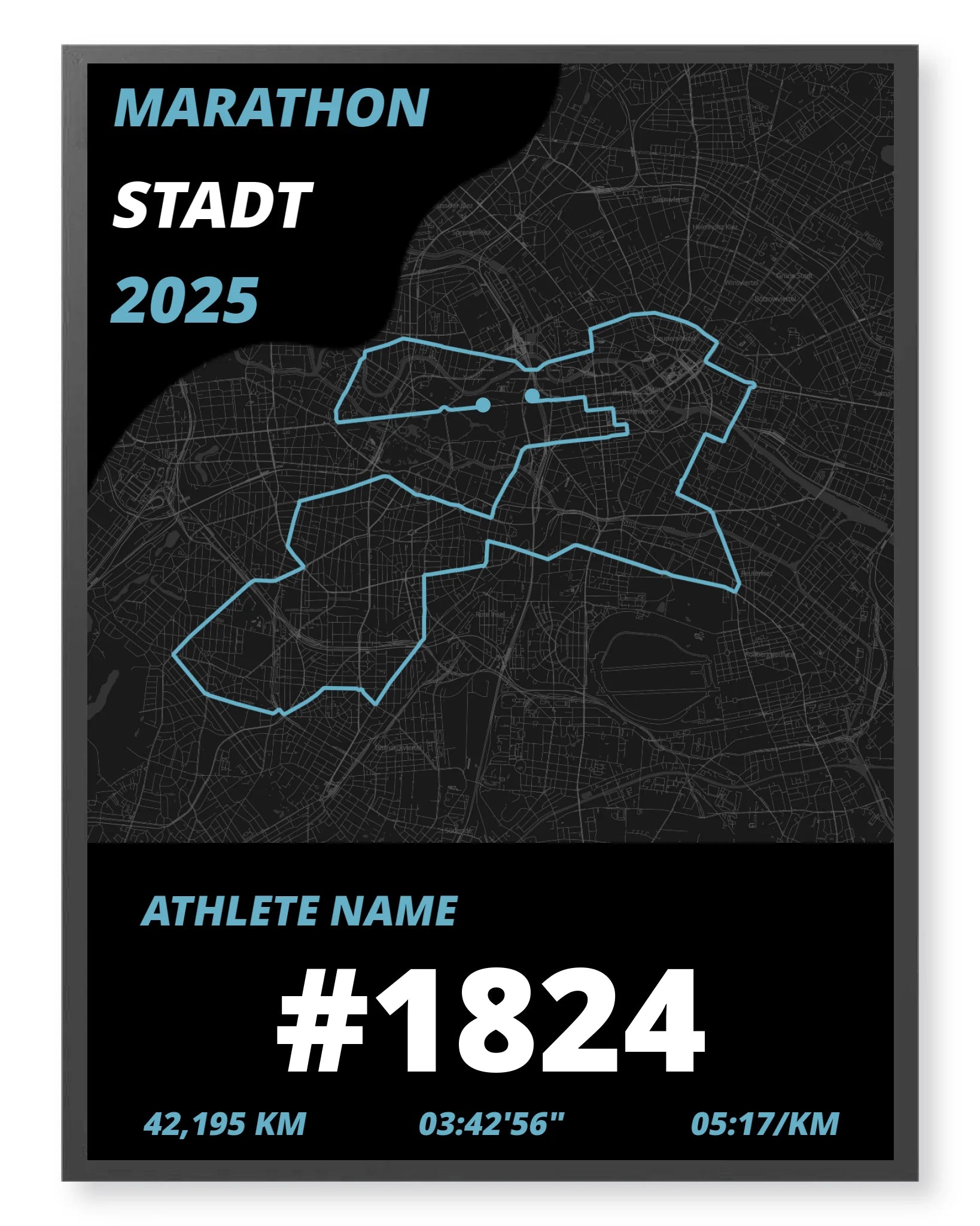 GPX Poster – Dein Lauf als personalisiertes Kunstwerk