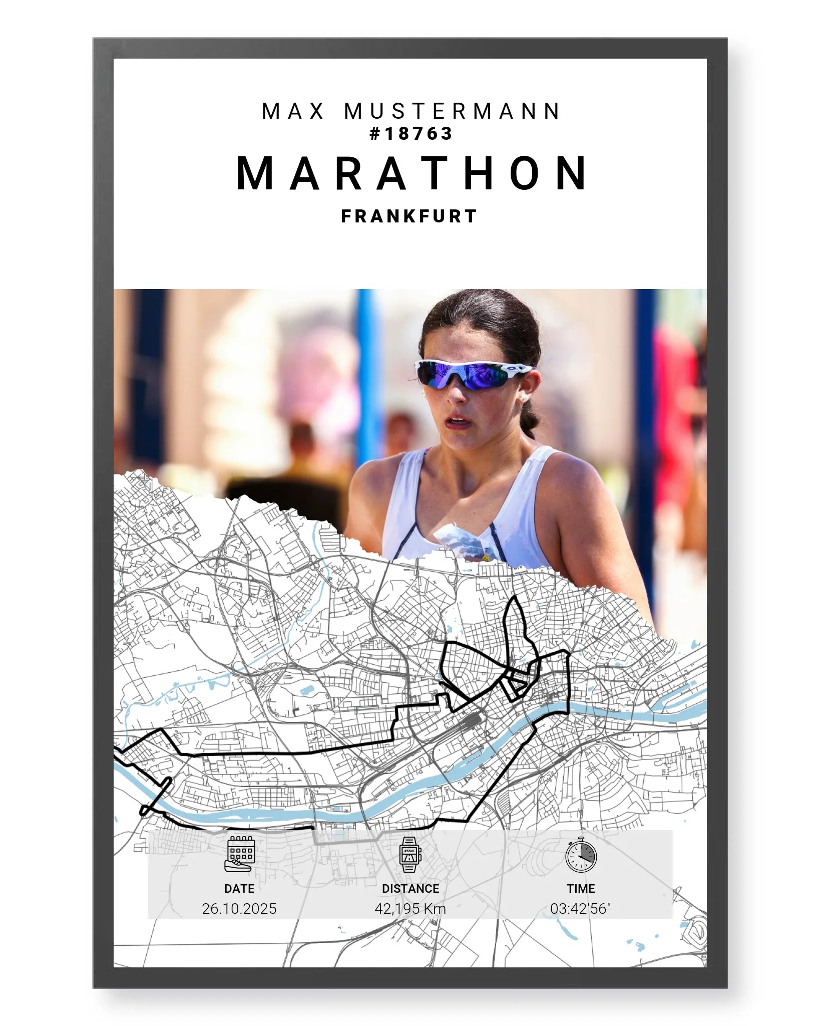 Rahmen - schwarz 40x60