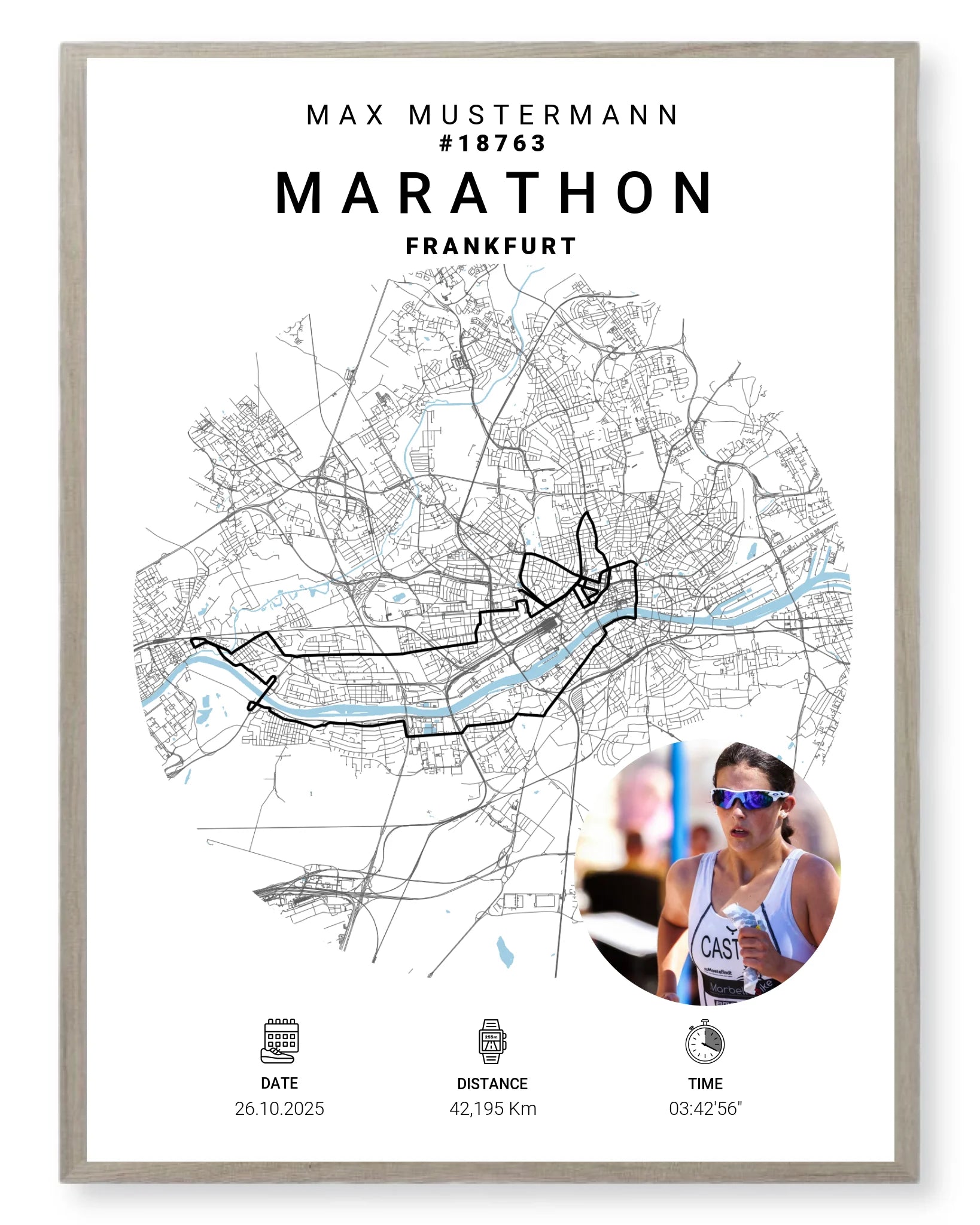 Rahmen - eiche 30x40