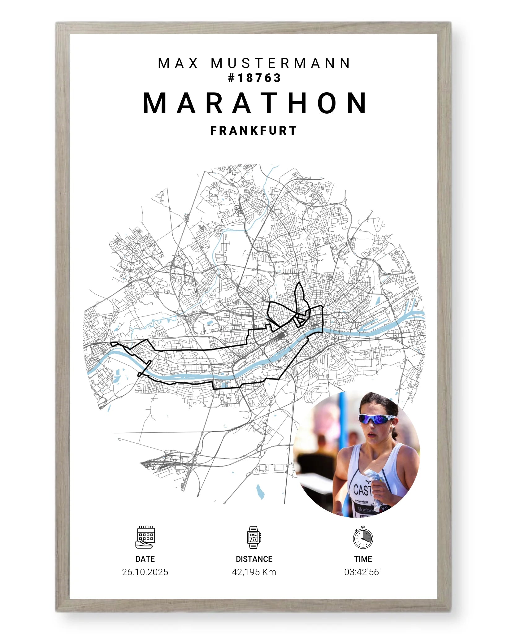 Rahmen - eiche 40x60