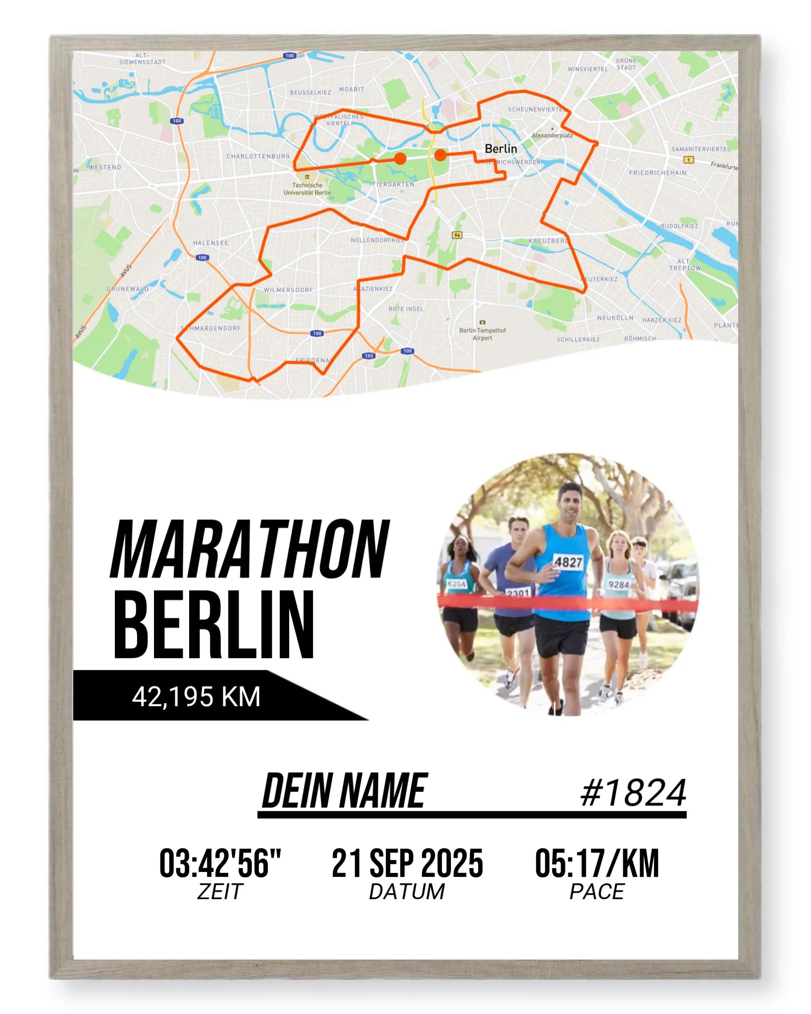 Rahmen - eiche 30x40