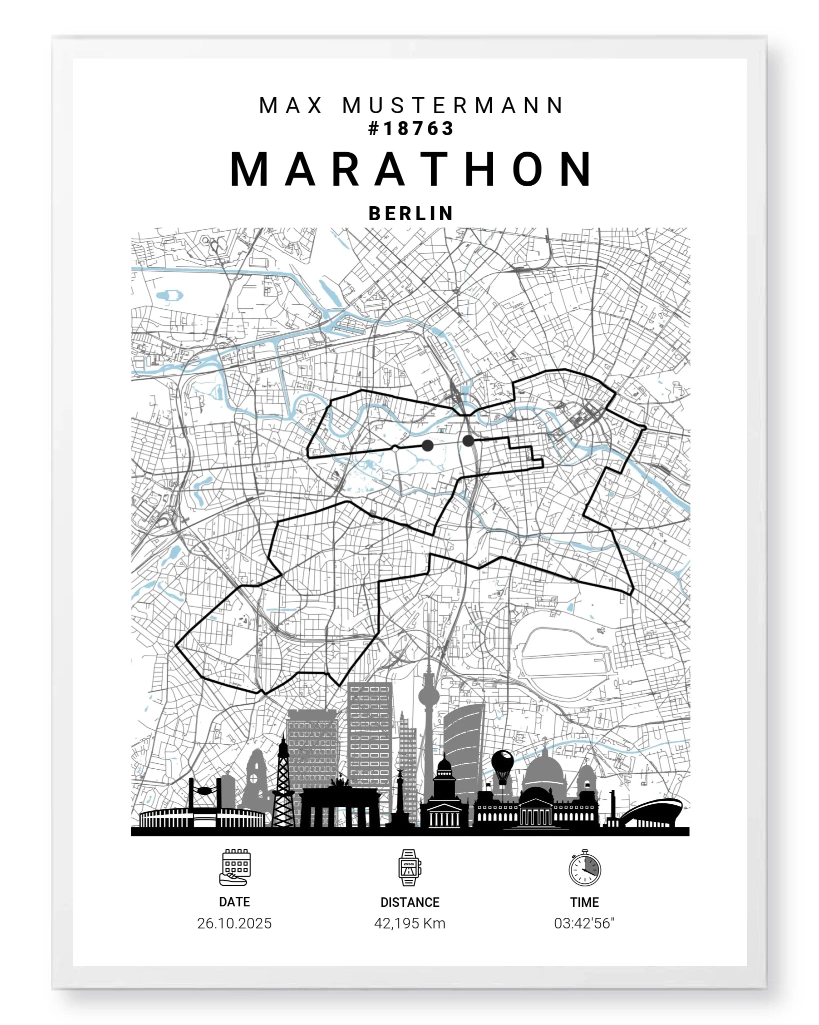 Rahmen - weiss 60x80