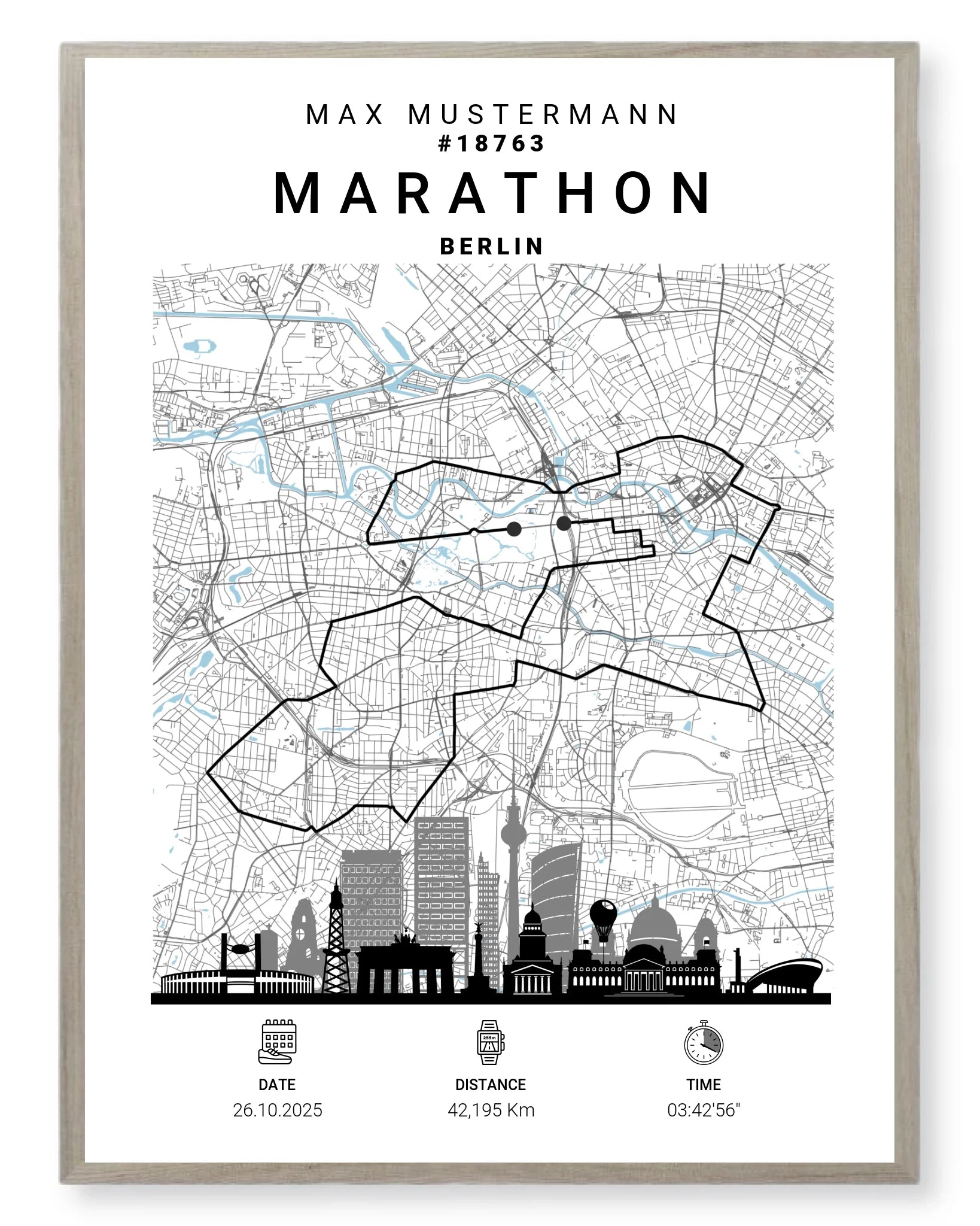 Rahmen - eiche 30x40