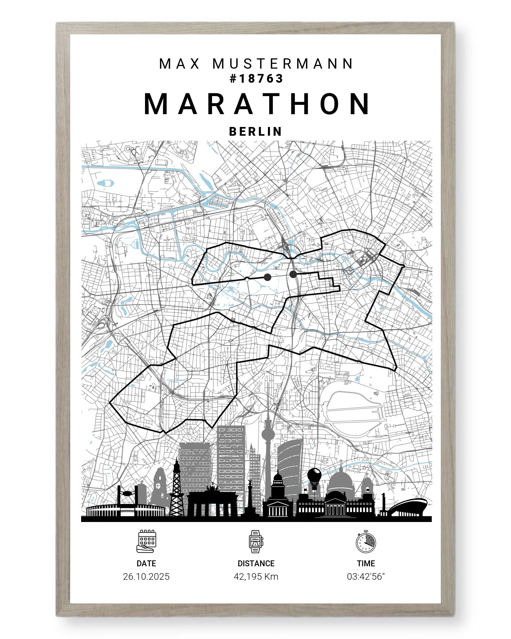 Rahmen - eiche 40x60