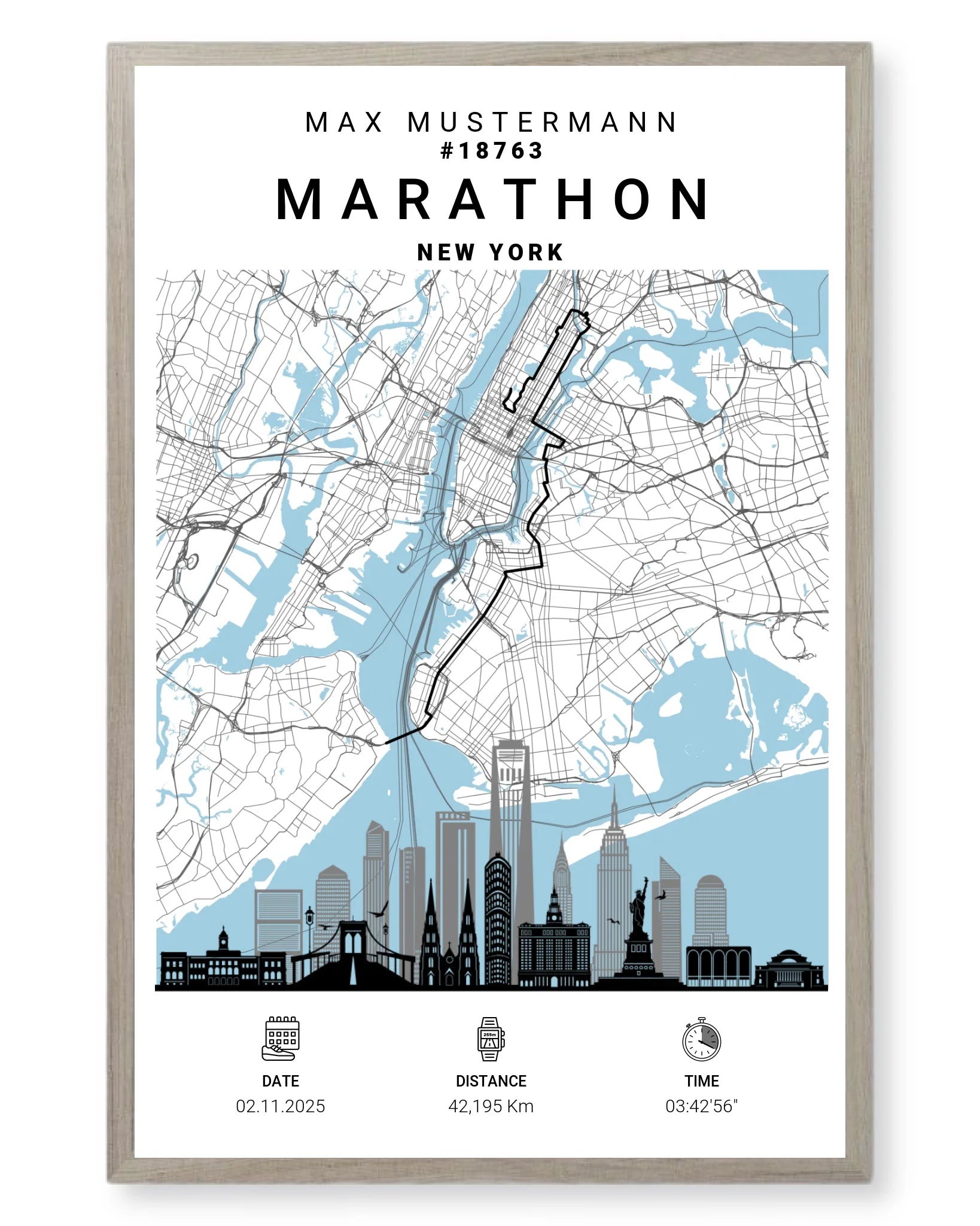 Rahmen - eiche 40x60