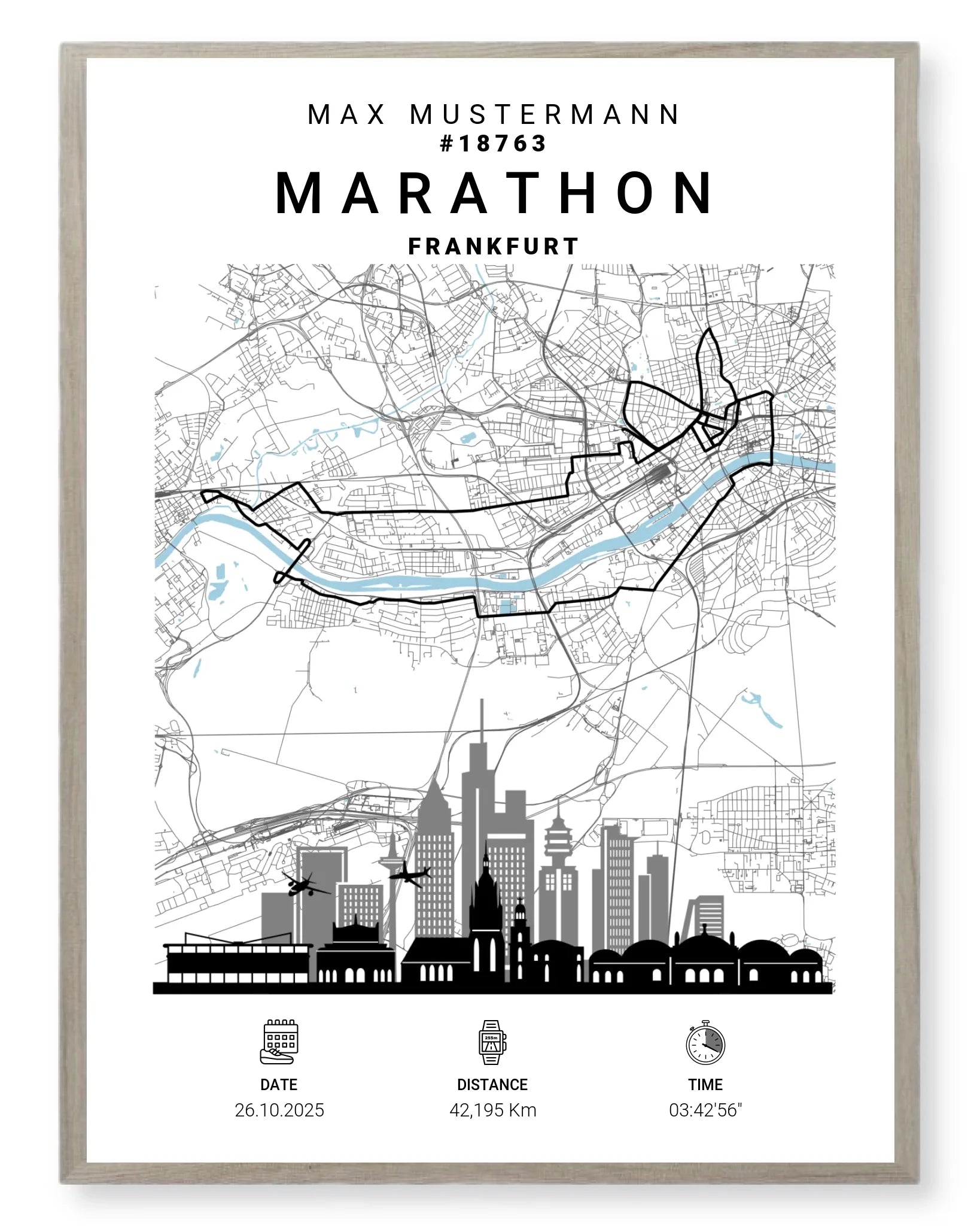 Rahmen - eiche 30x40