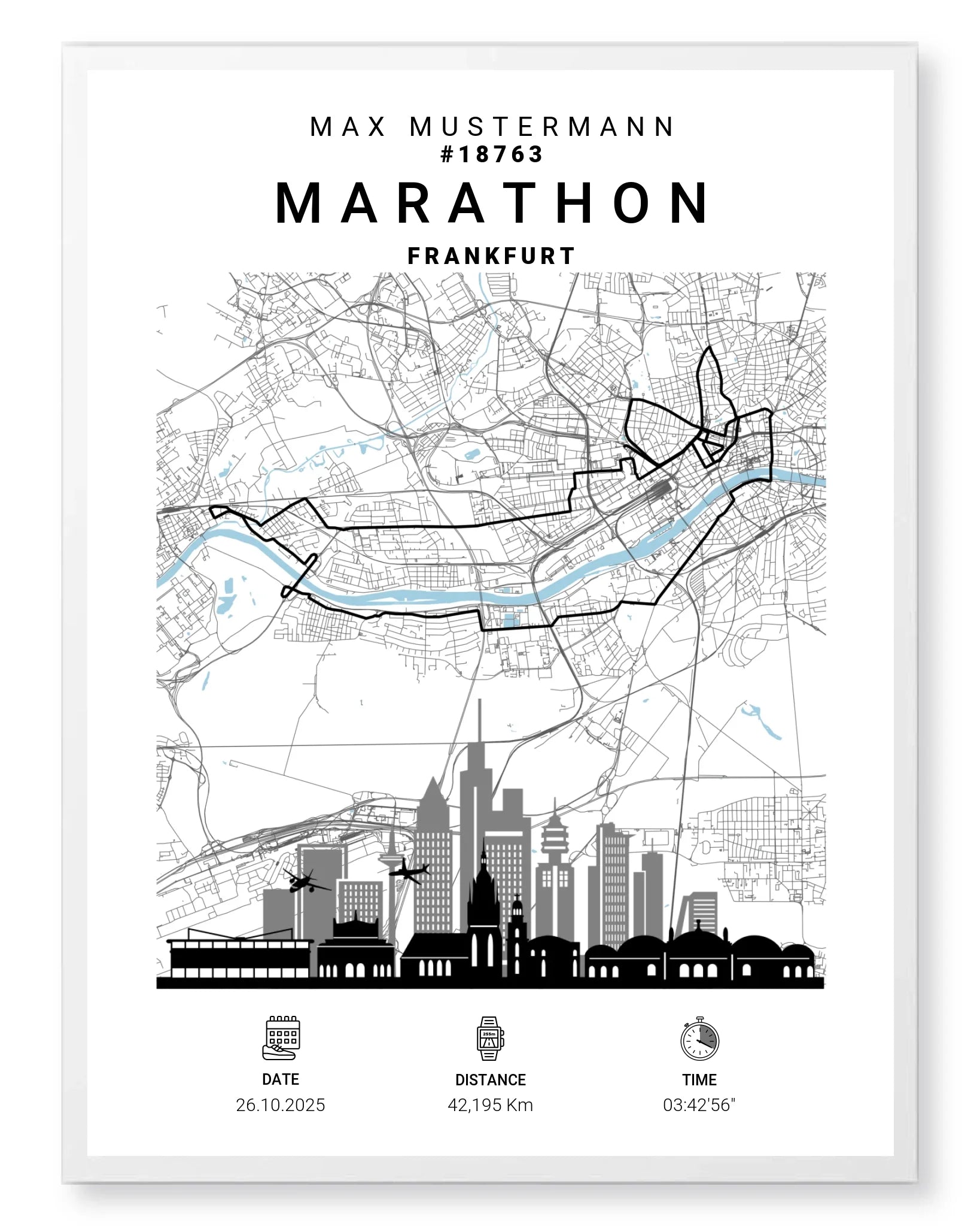 Rahmen - weiss 60x80