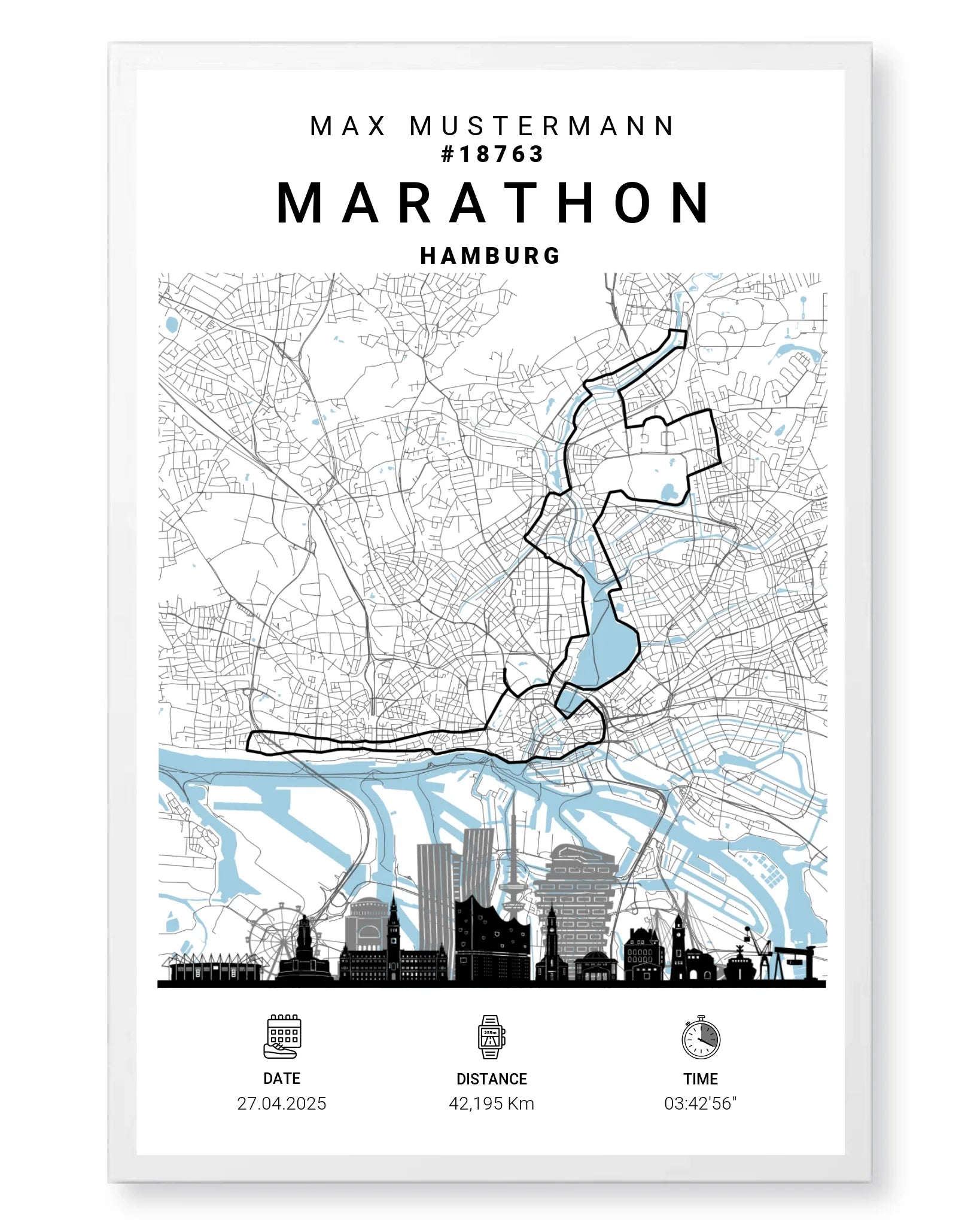 Rahmen - weiss 40x60