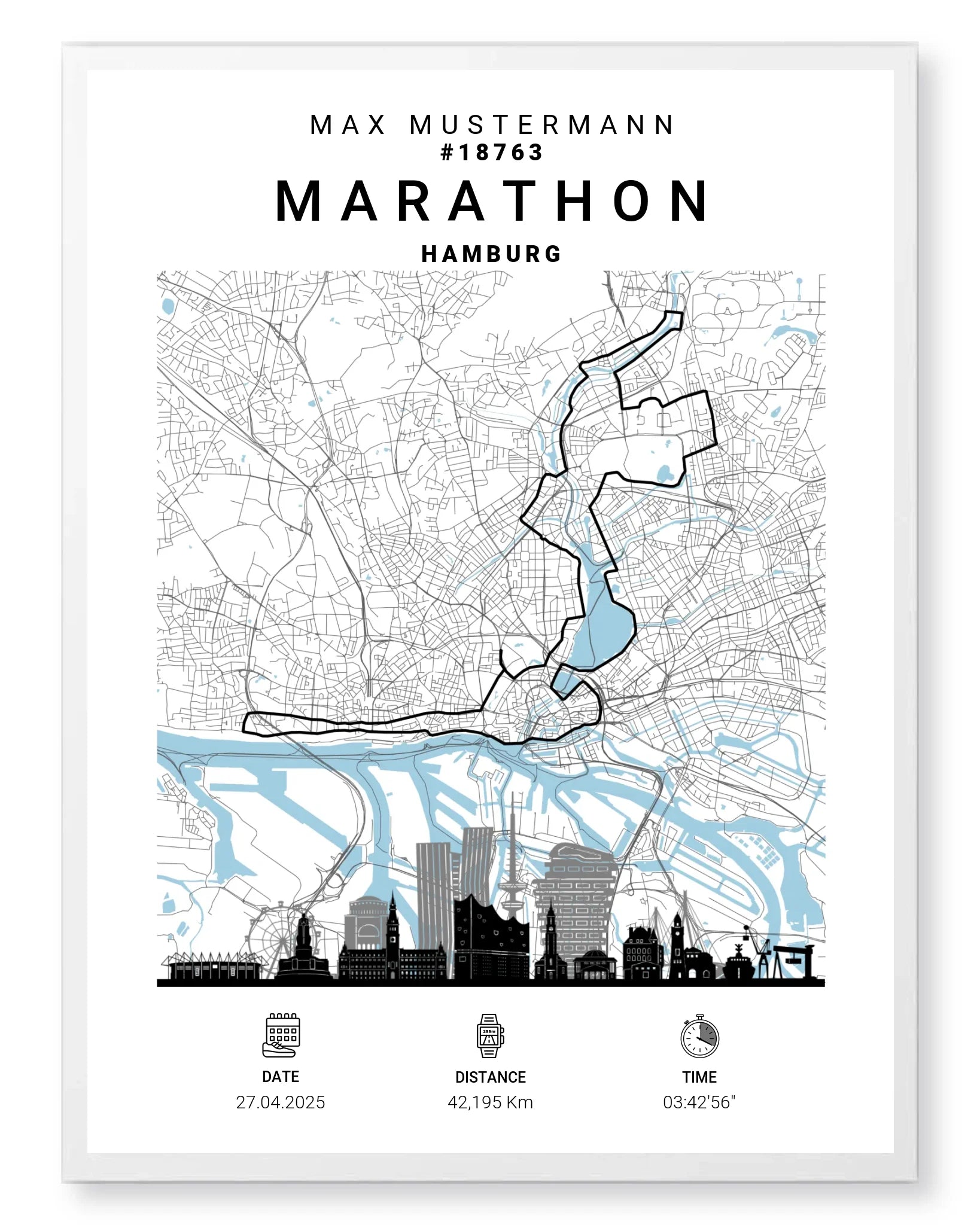 Rahmen - weiss 60x80