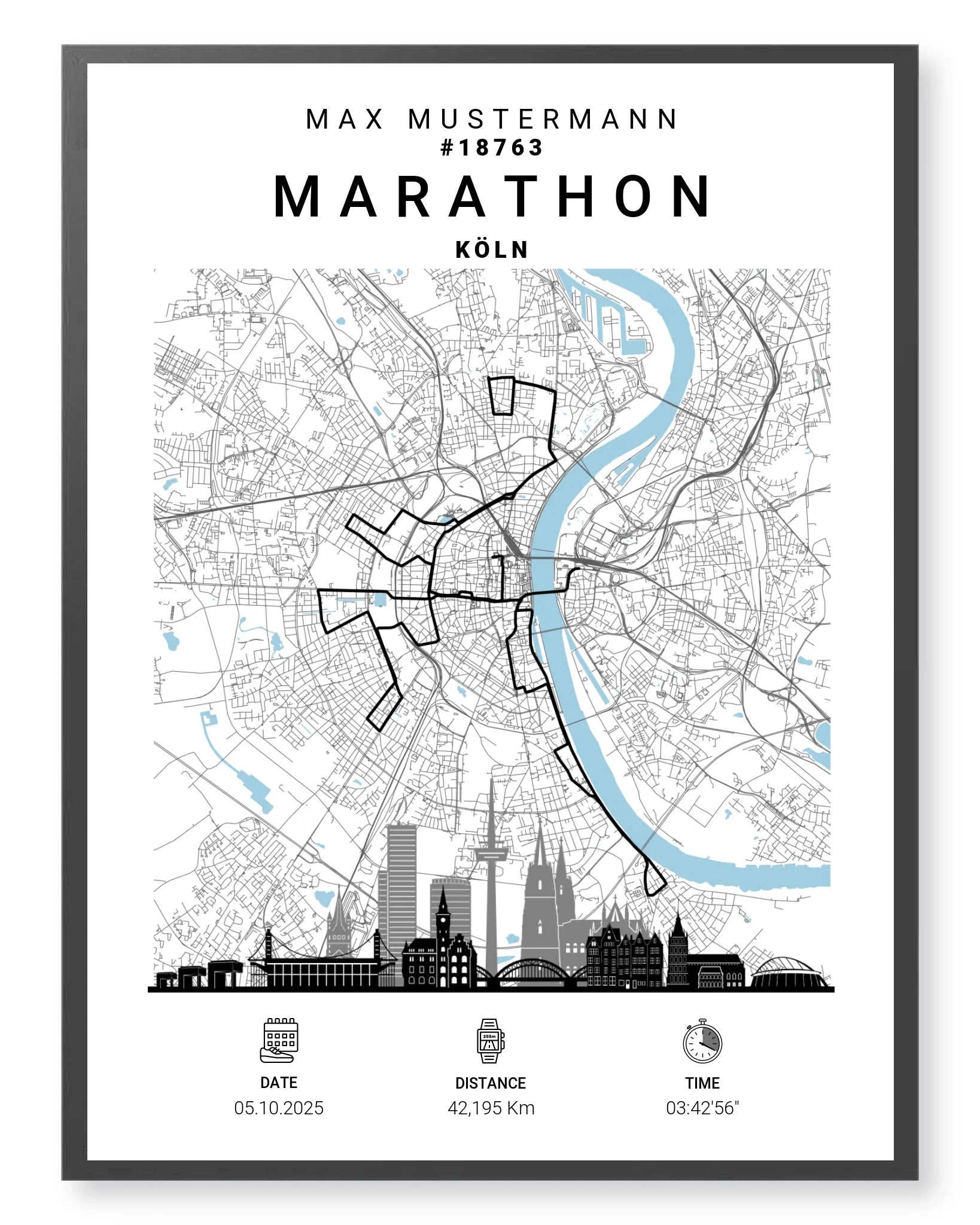 Rahmen - schwarz 30x40
