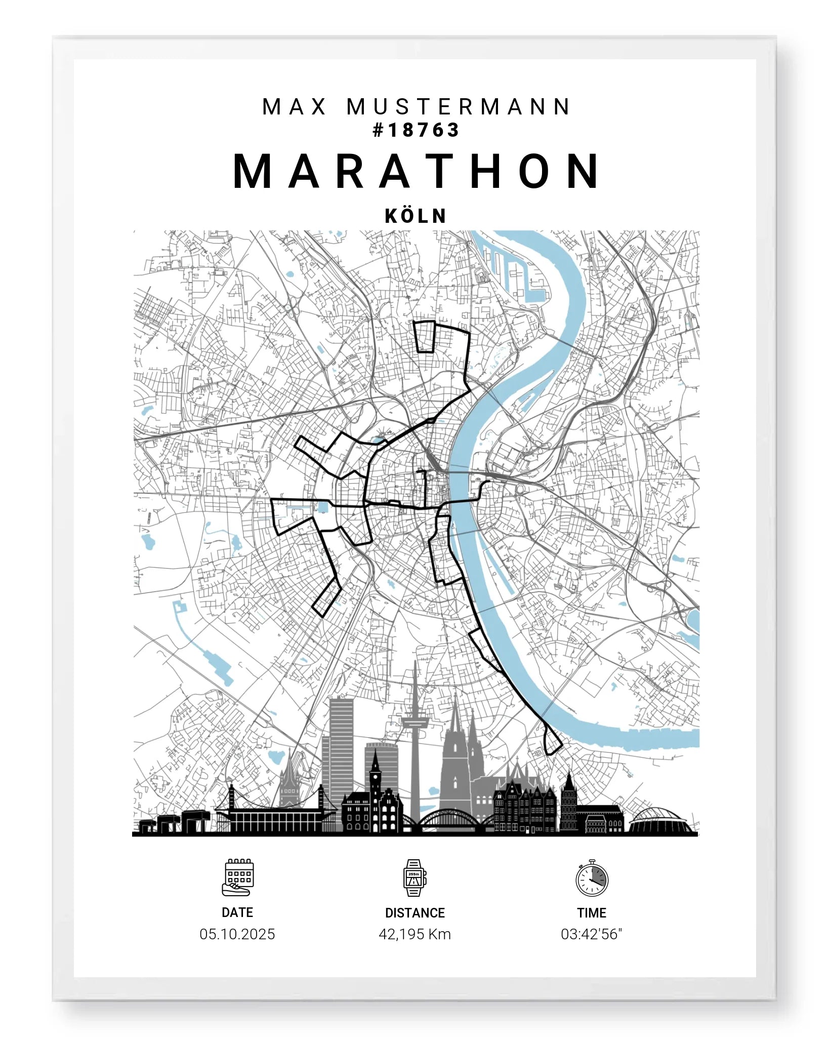 Rahmen - weiss 60x80