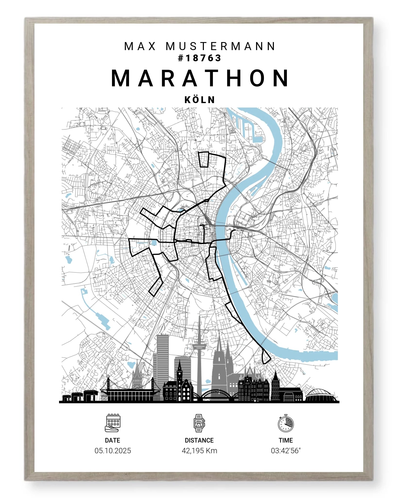 Rahmen - eiche 30x40