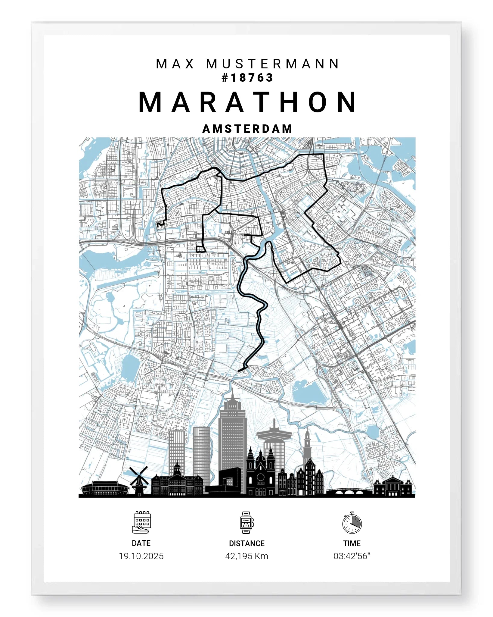 Rahmen - weiss 60x80