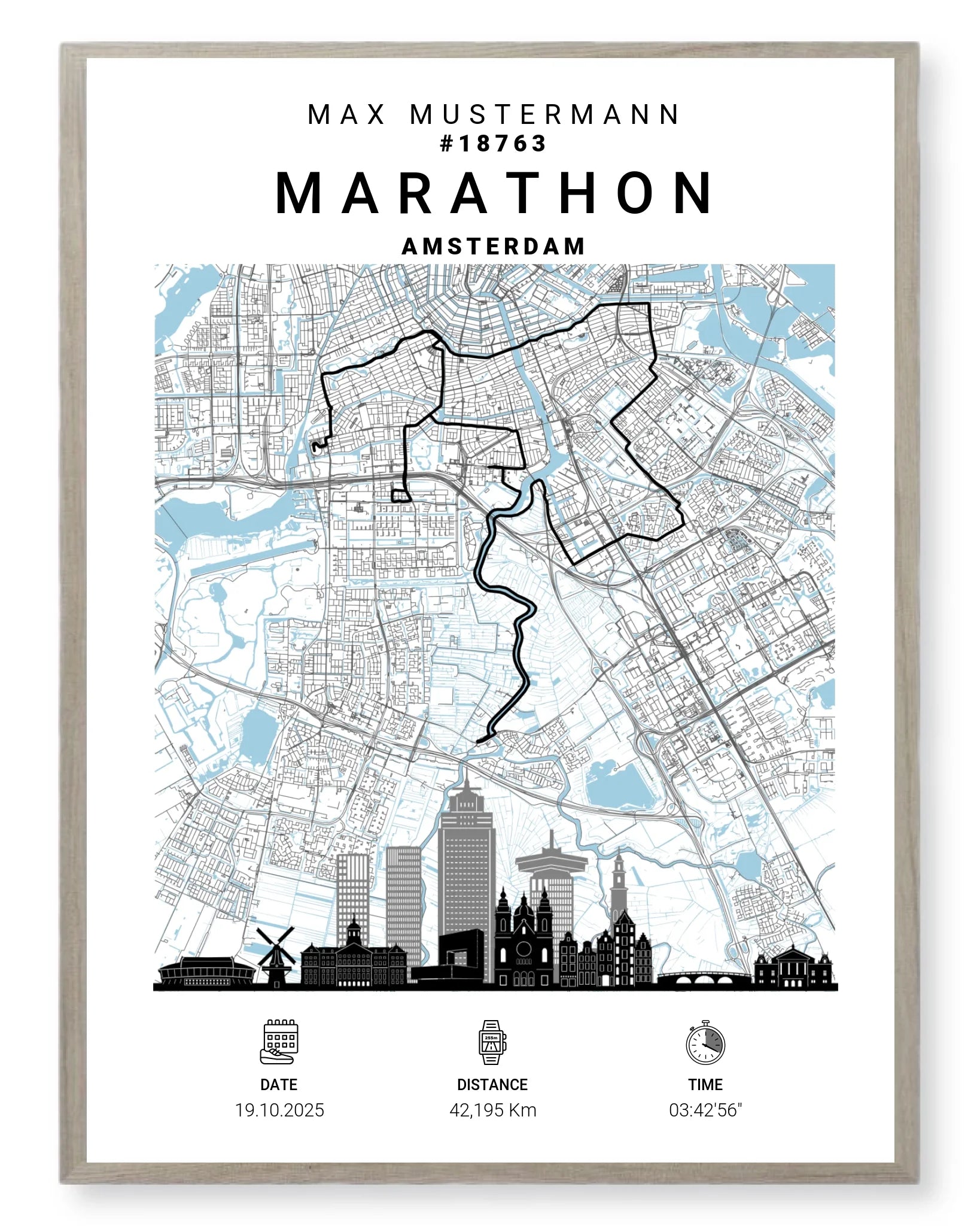 Rahmen - eiche 30x40