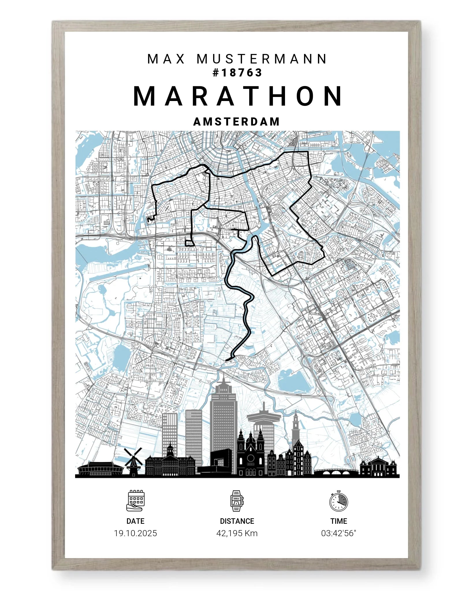Rahmen - eiche 40x60