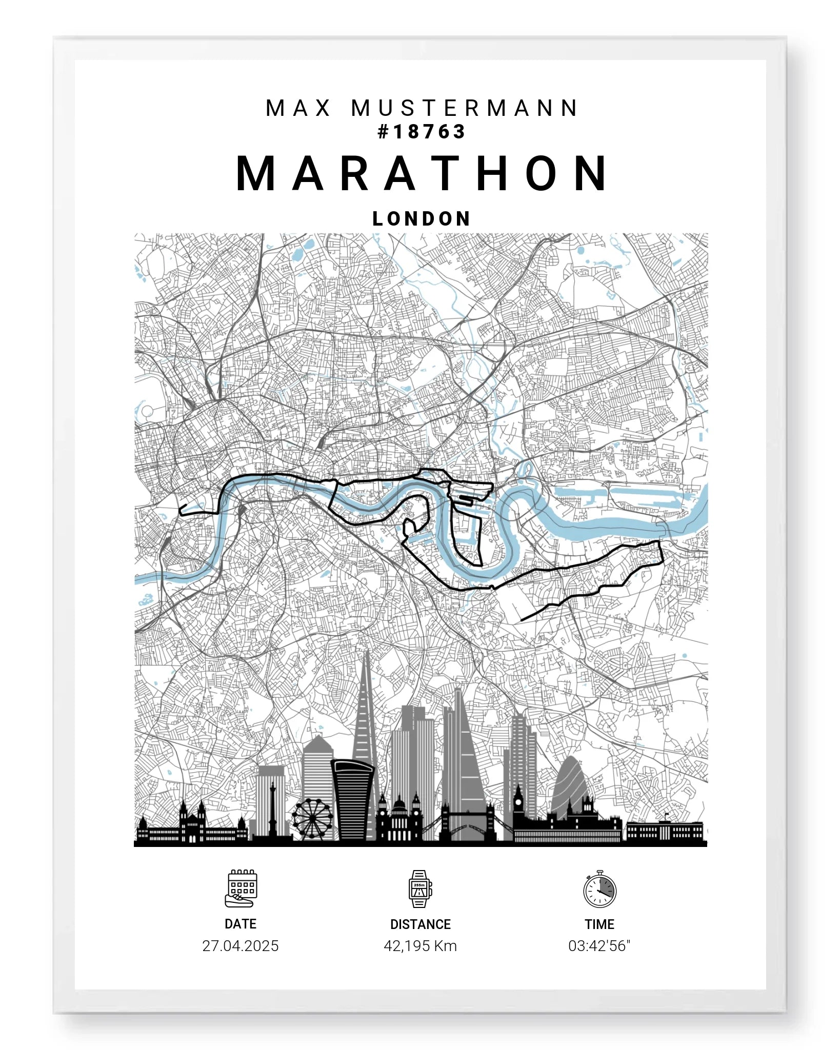 Rahmen - weiss 60x80