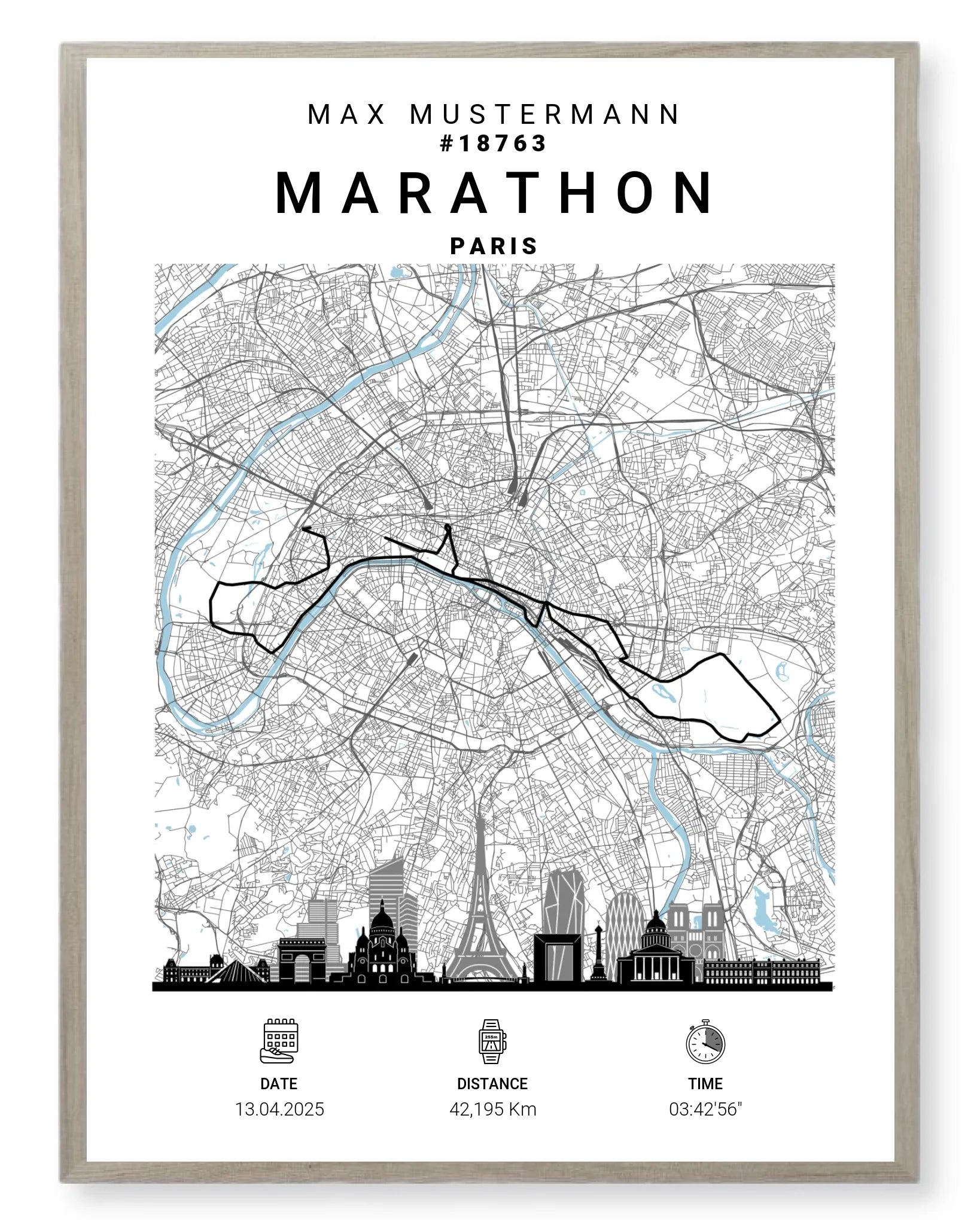 Rahmen - eiche 30x40