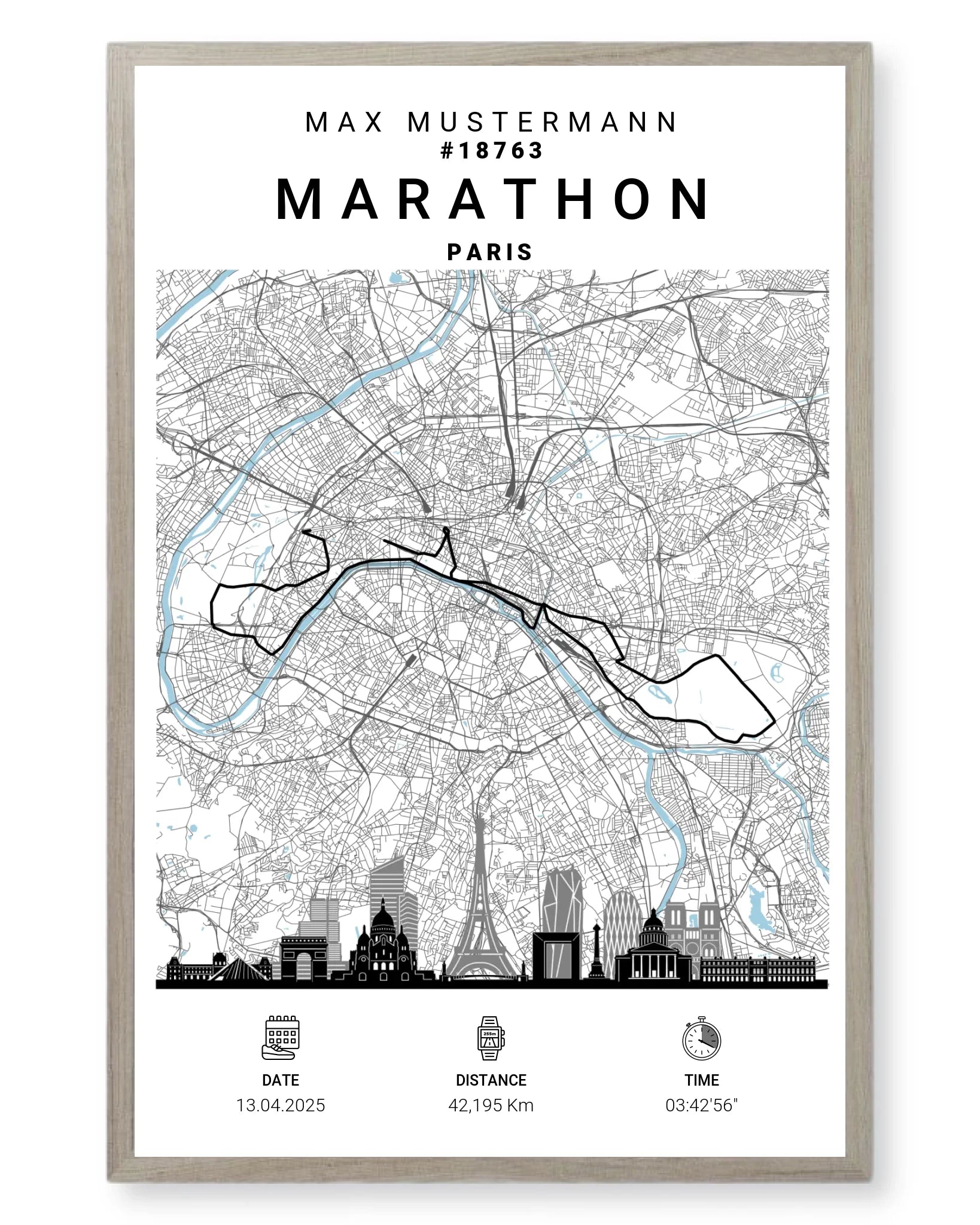 Rahmen - eiche 40x60
