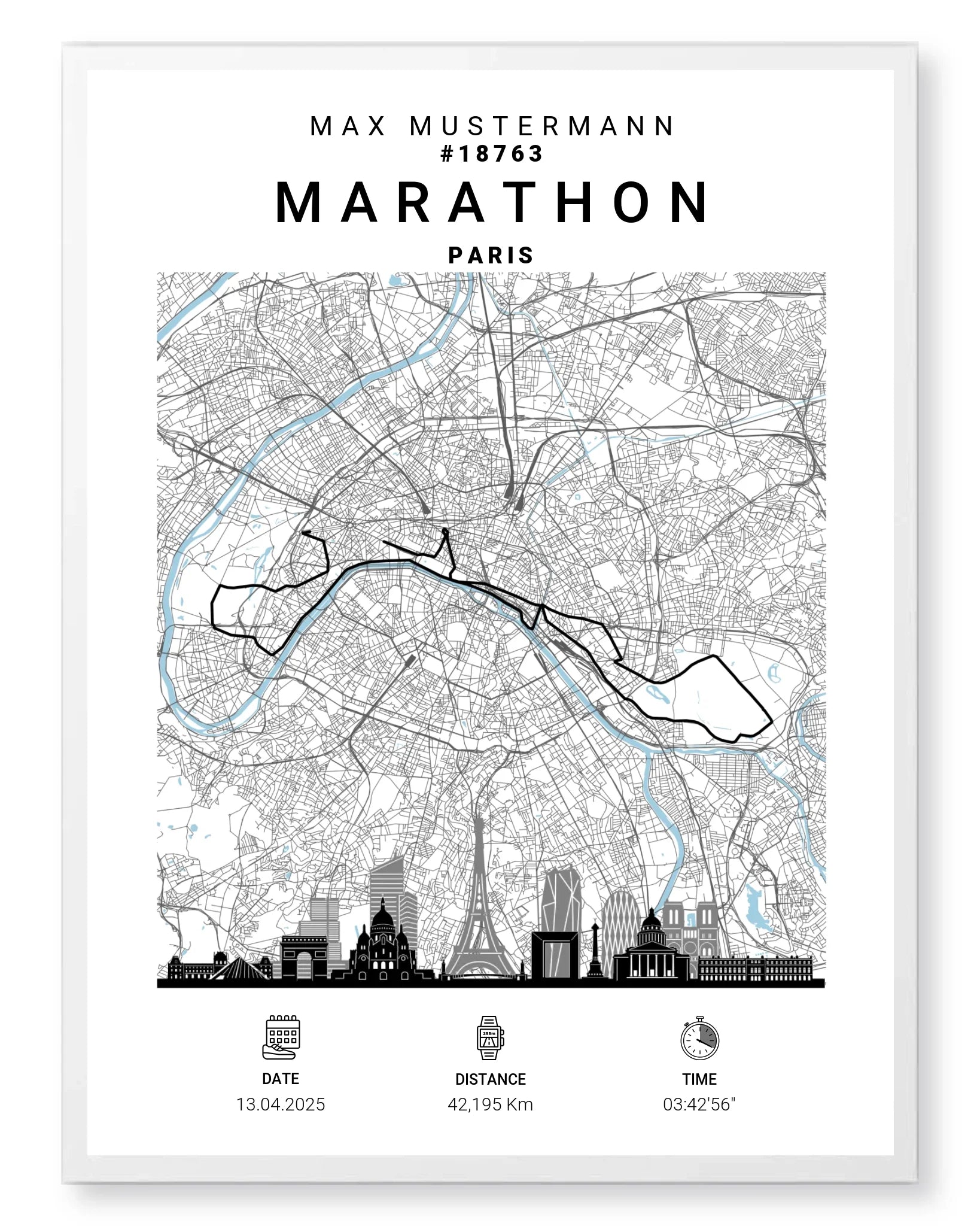 Rahmen - weiss 60x80