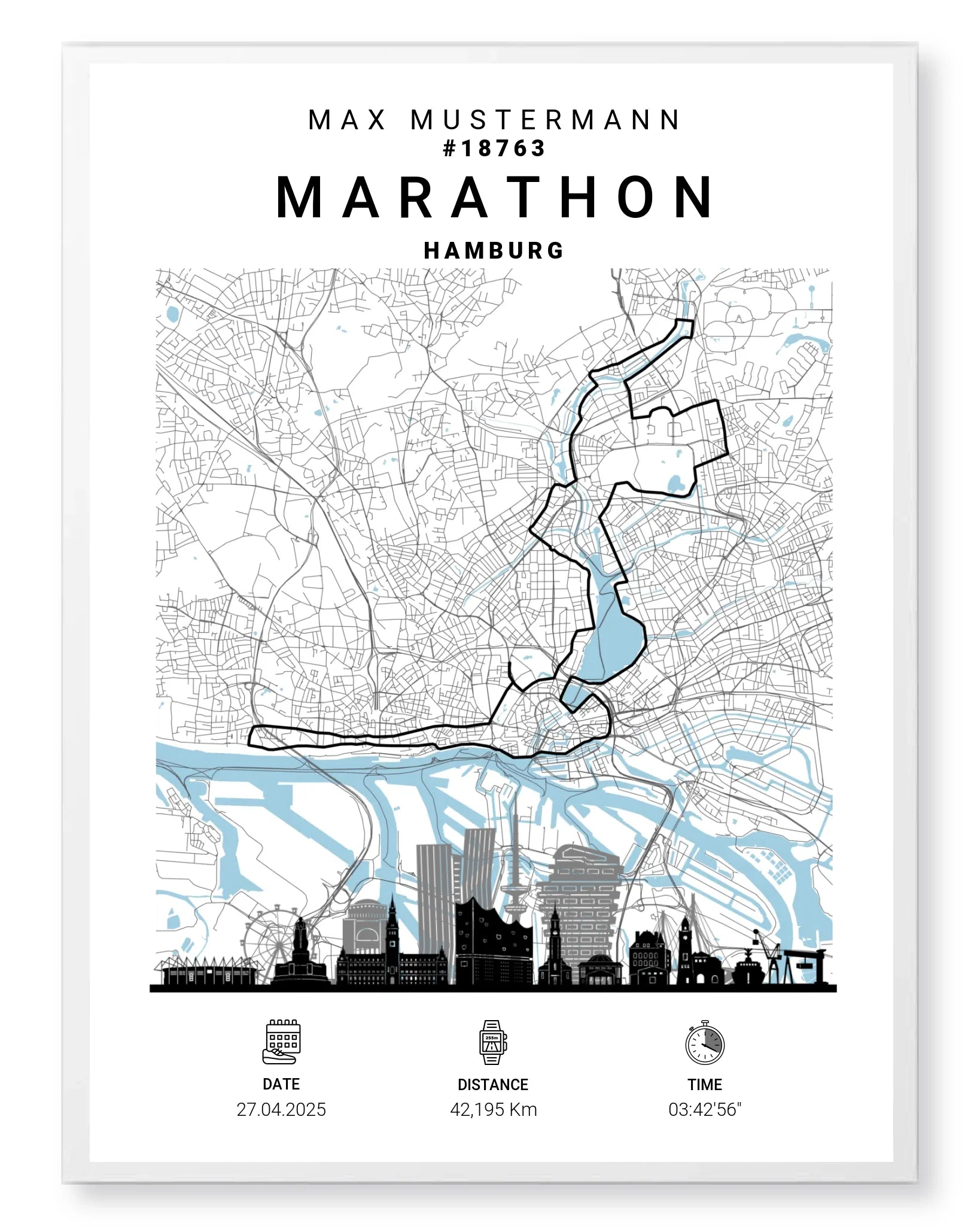 Rahmen - weiss 30x40