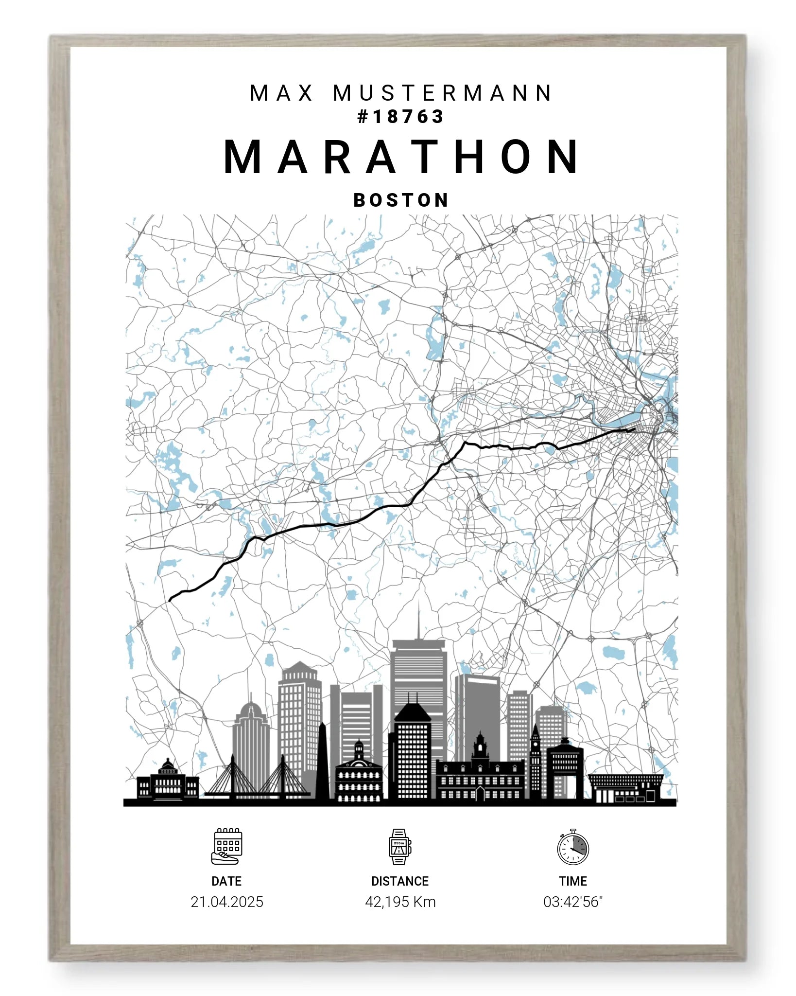 Rahmen - eiche 30x40