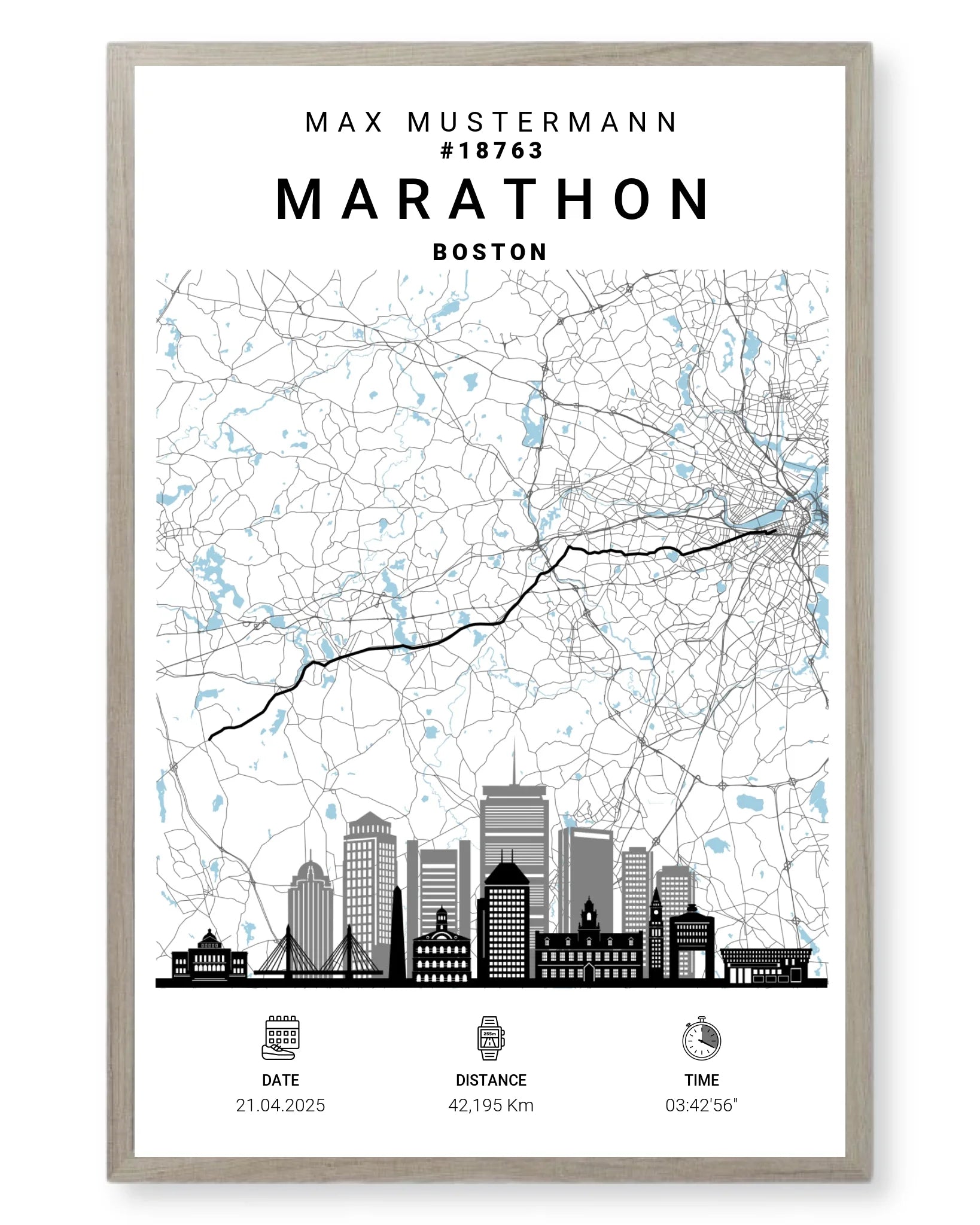 Rahmen - eiche 40x60