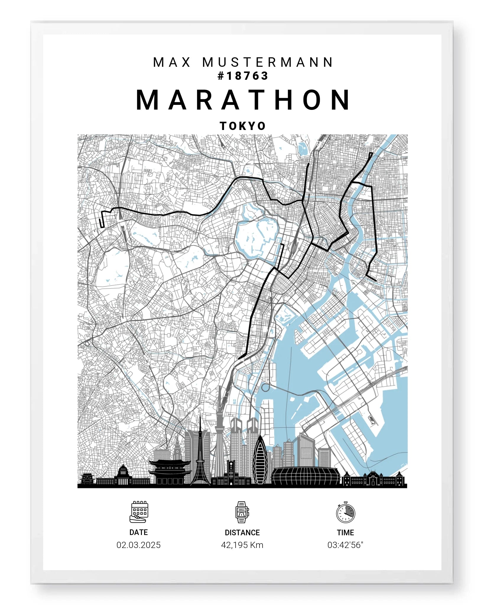 Rahmen - weiss 60x80