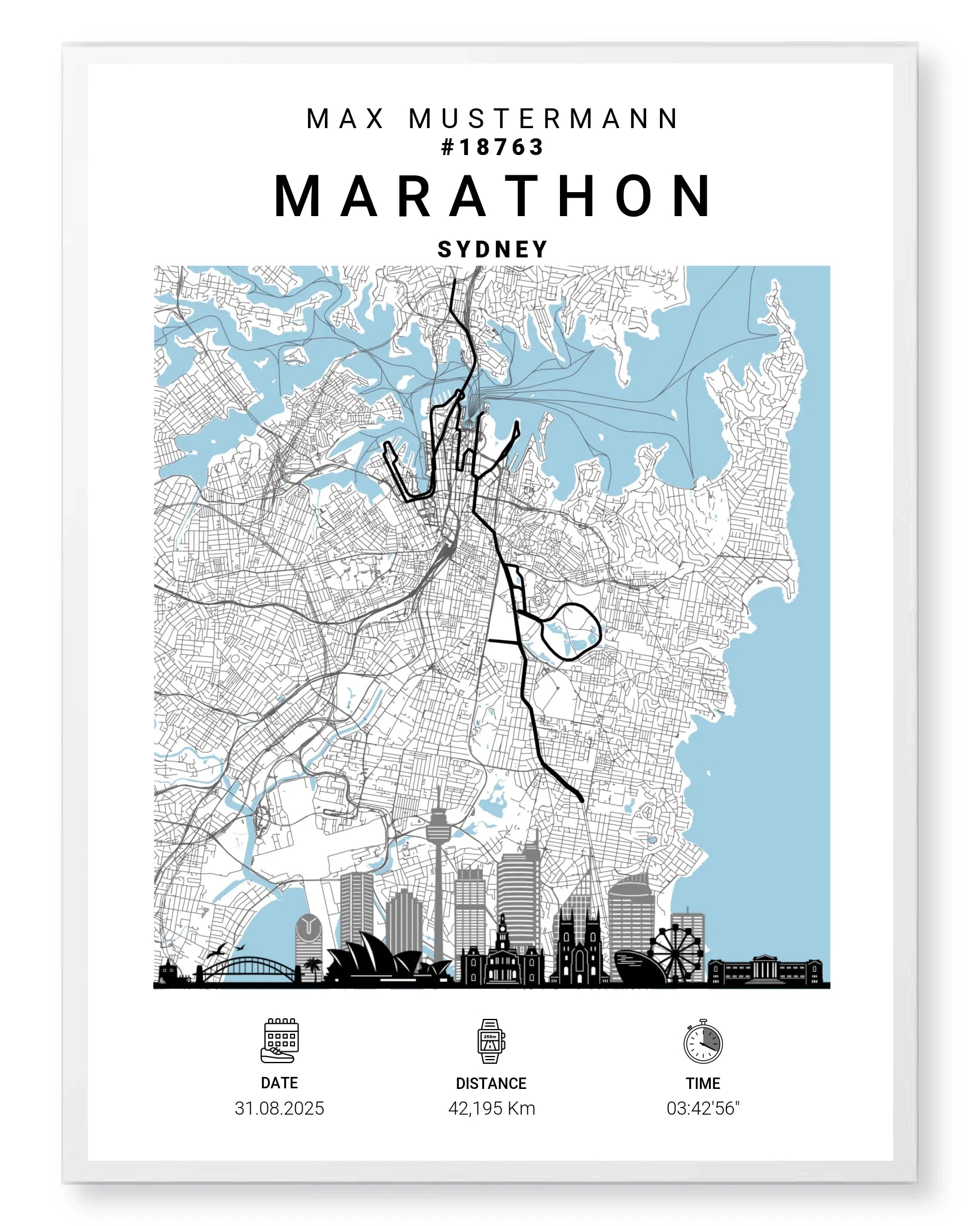 Rahmen - weiss 30x40